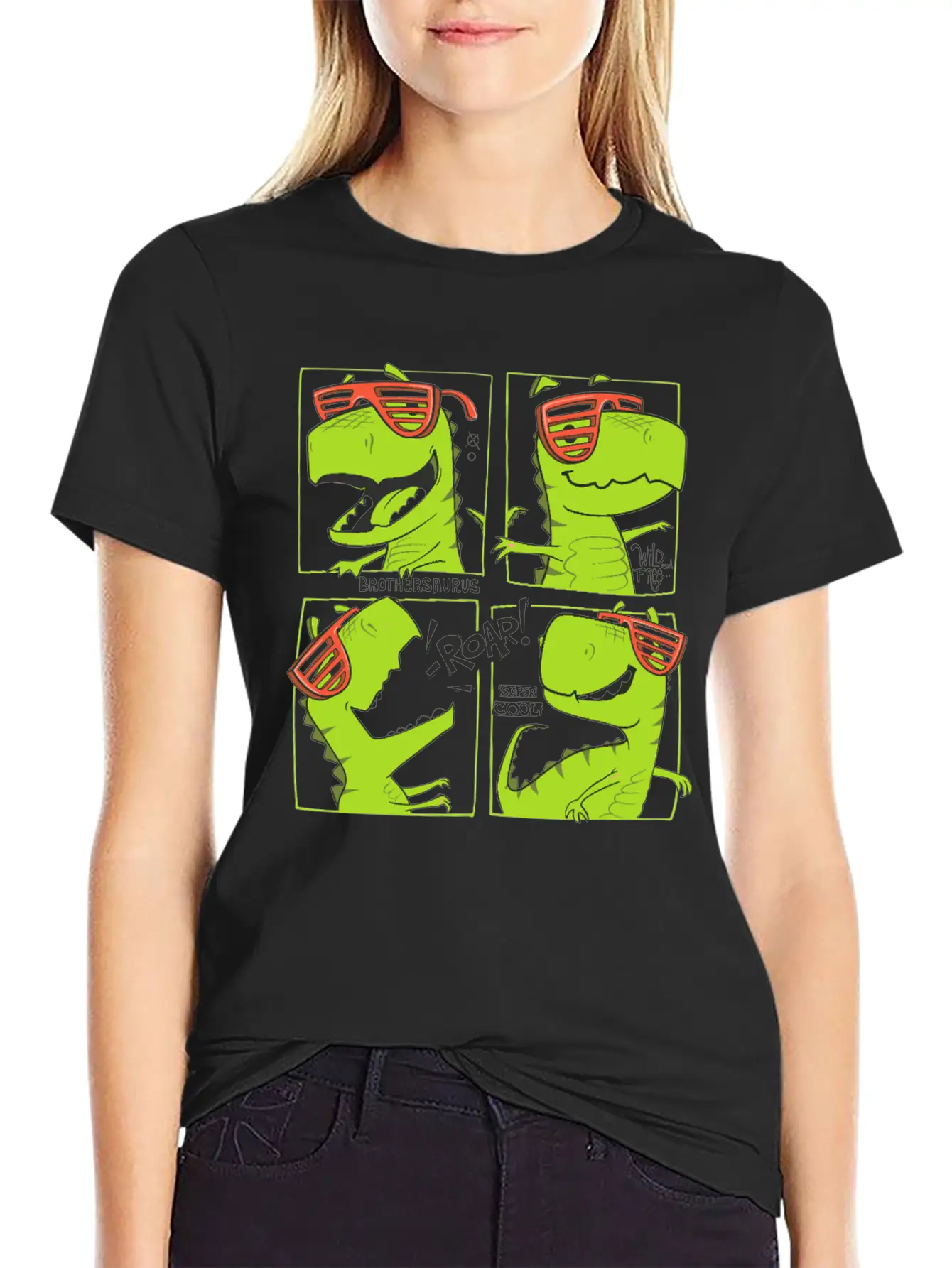 Dinosaurs Unisex Casual T-Shirt – Clean Design For Daily Comfort