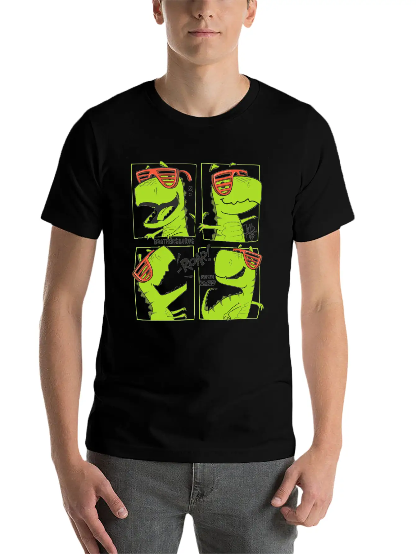 Dinosaurs Unisex Casual T-Shirt – Clean Design For Daily Comfort