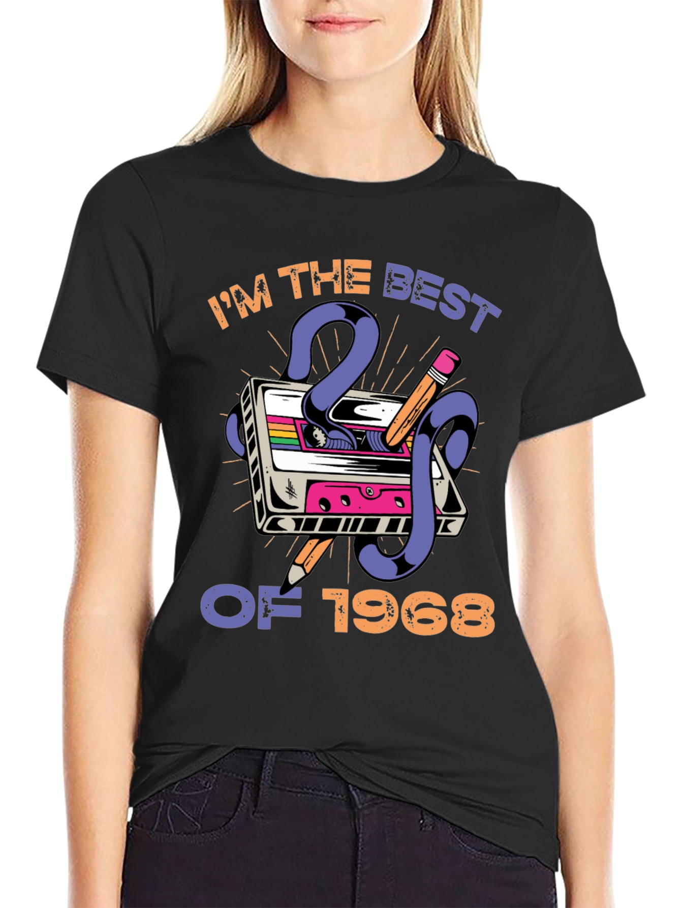 Retro Cassette Tape Best of 1968 Graphic T-Shirt