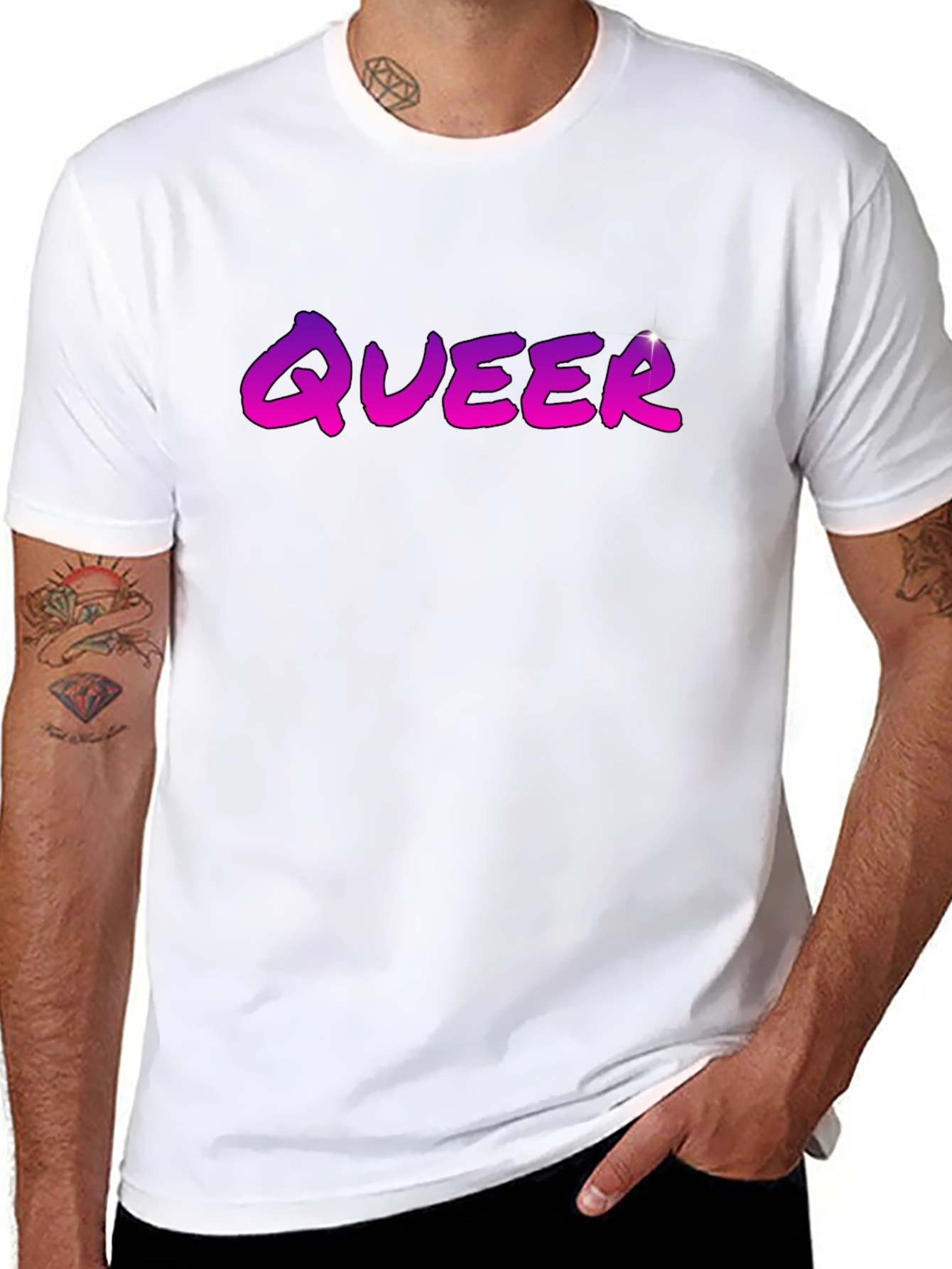 Queer Gradient Tee - Bold & Stylish!