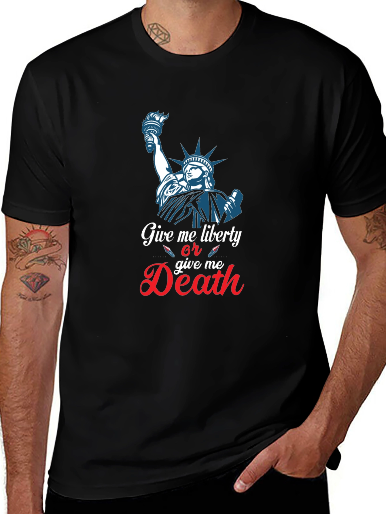 Liberty or Death Graphic Tee - Patriotic T-Shirt