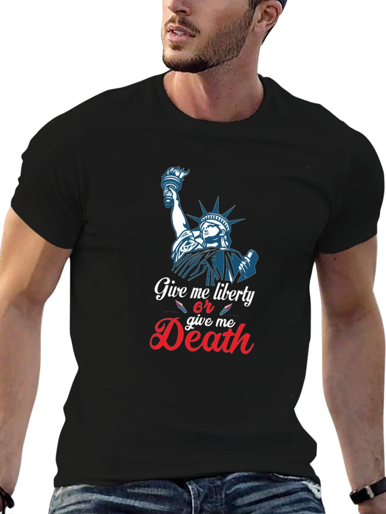 Liberty or Death Graphic Tee - Patriotic T-Shirt