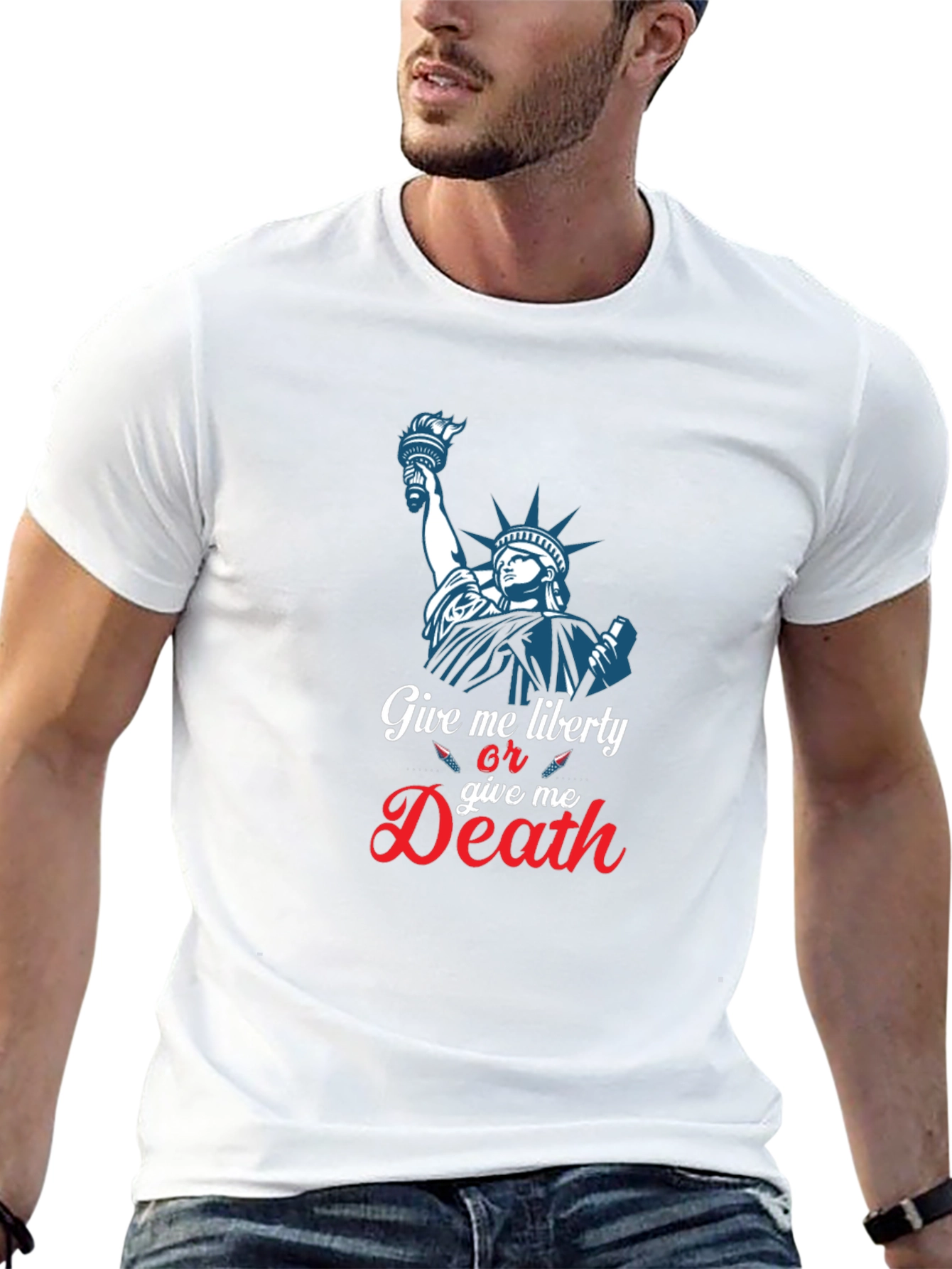 Liberty or Death Graphic Tee - Patriotic T-Shirt