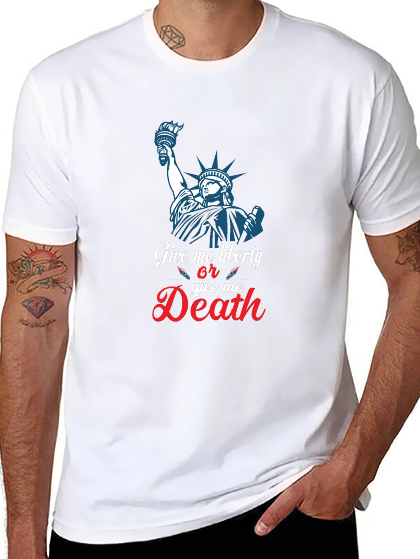 Liberty or Death Graphic Tee - Patriotic T-Shirt