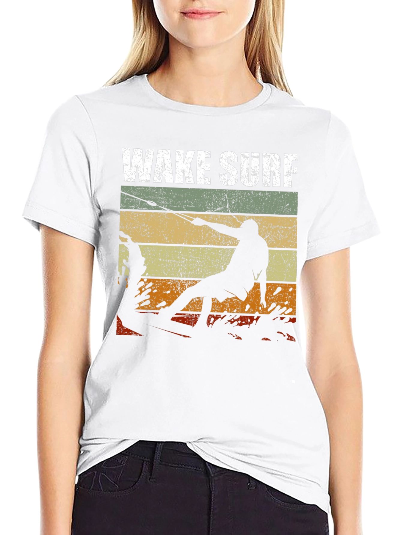 Wake Surf Retro Graphic T-Shirt