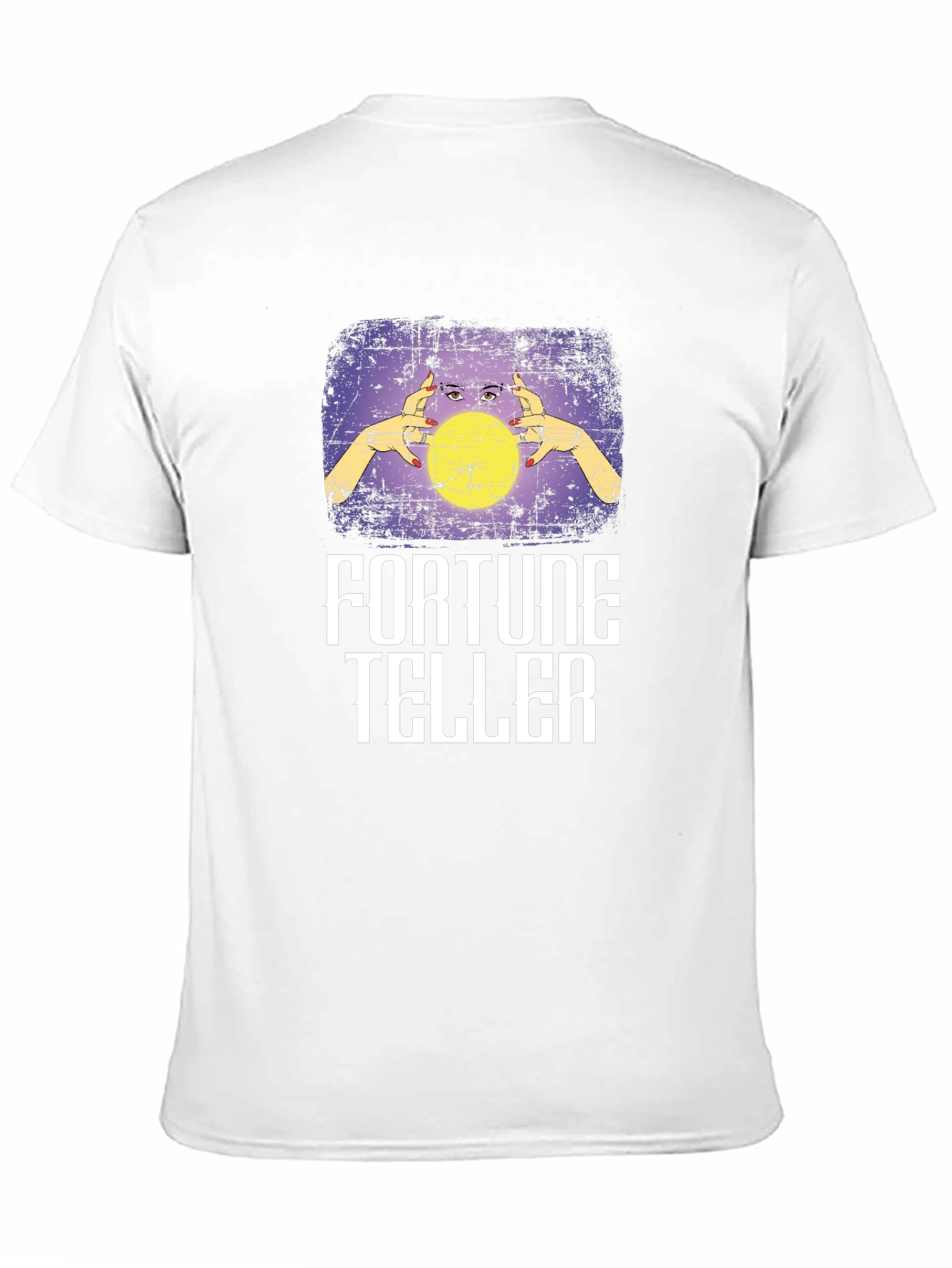Fortune Teller Graphic Tee - Black Cotton Blend