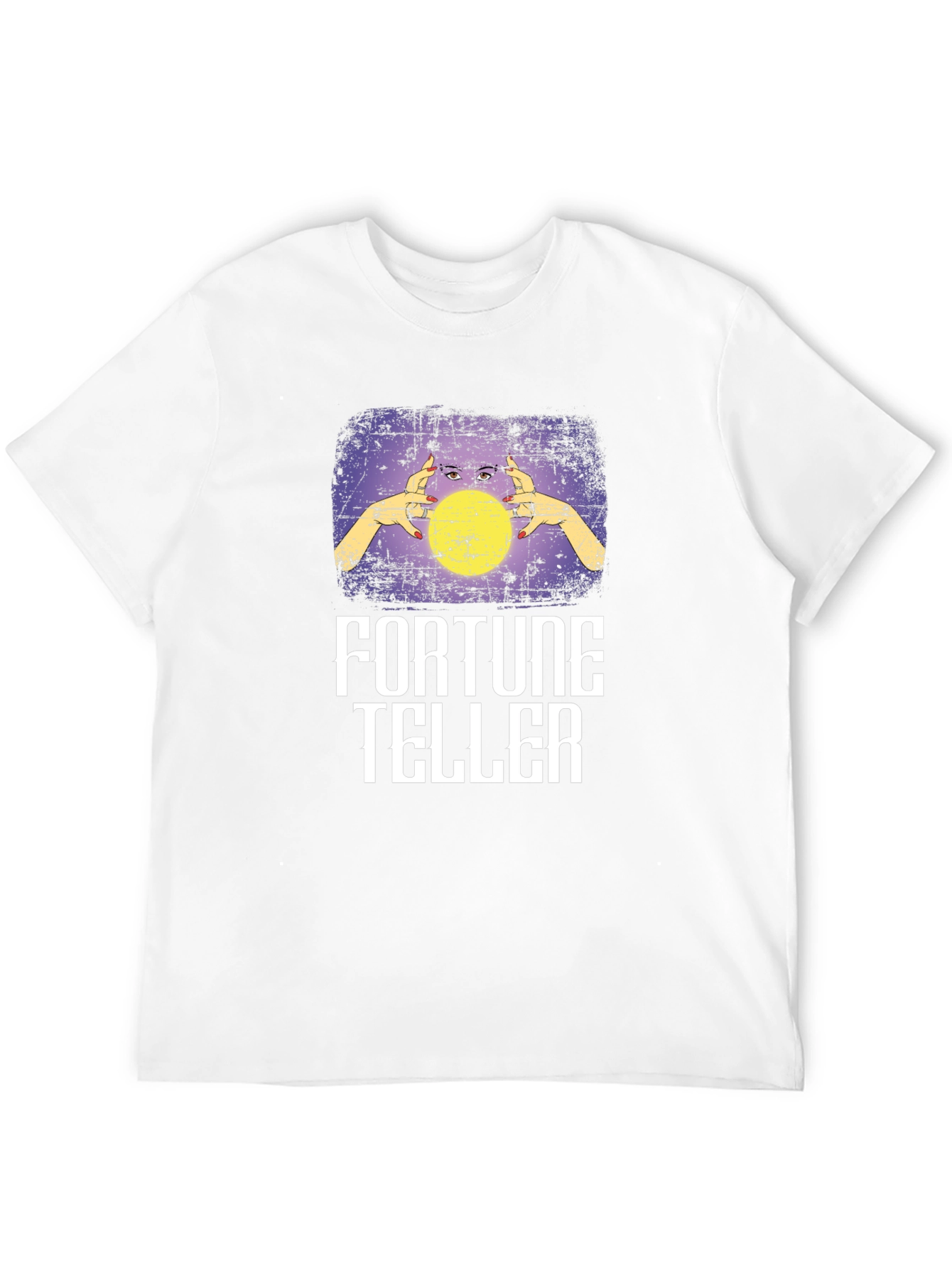 Fortune Teller Graphic Tee - Black Cotton Blend