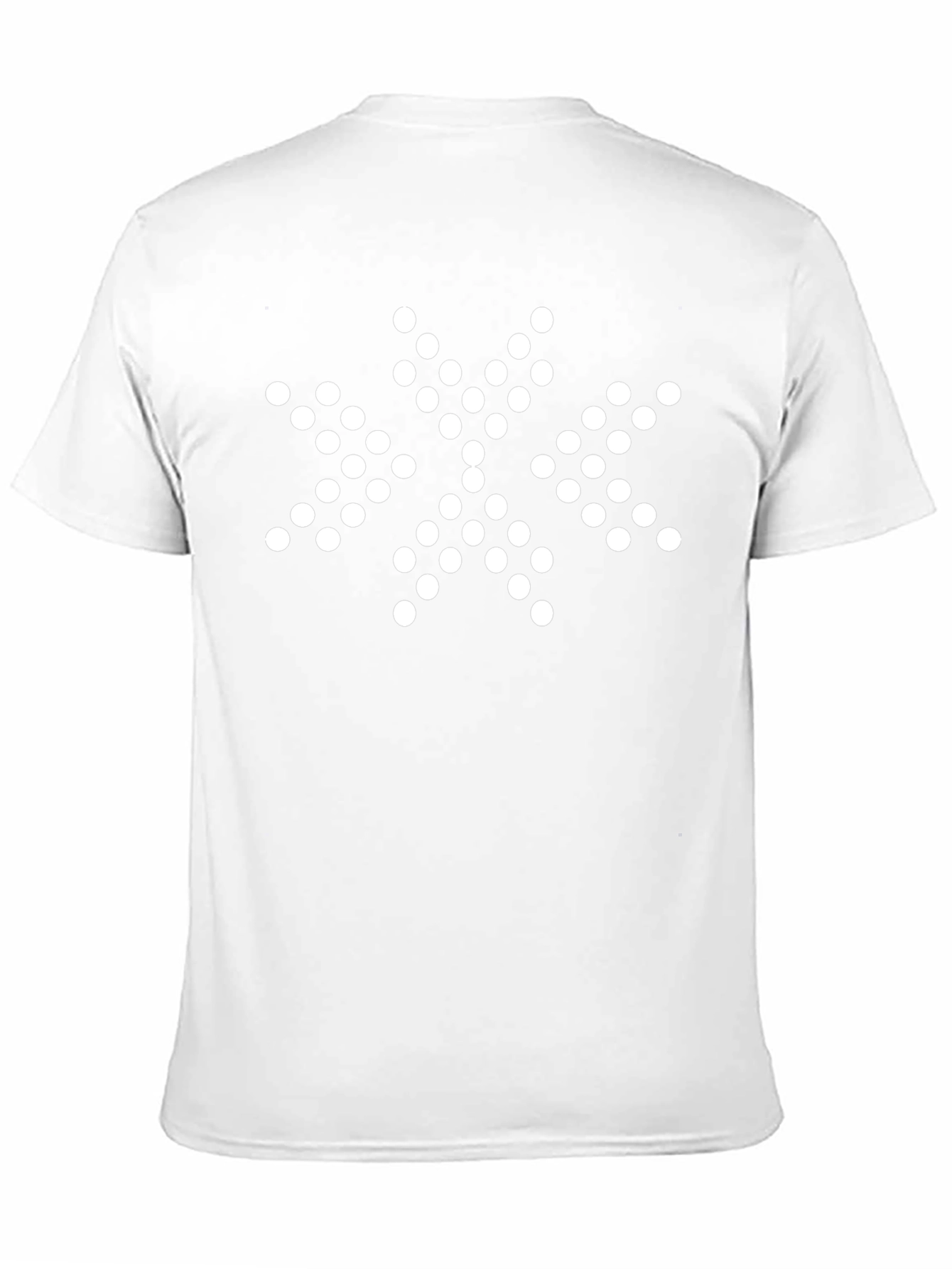 Abstract Dot Pattern Black T-Shirt