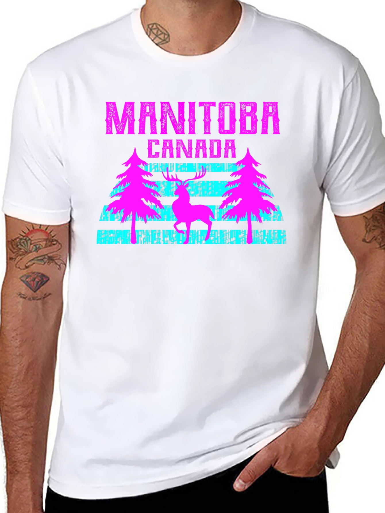 Manitoba Canada Deer Graphic Tee
