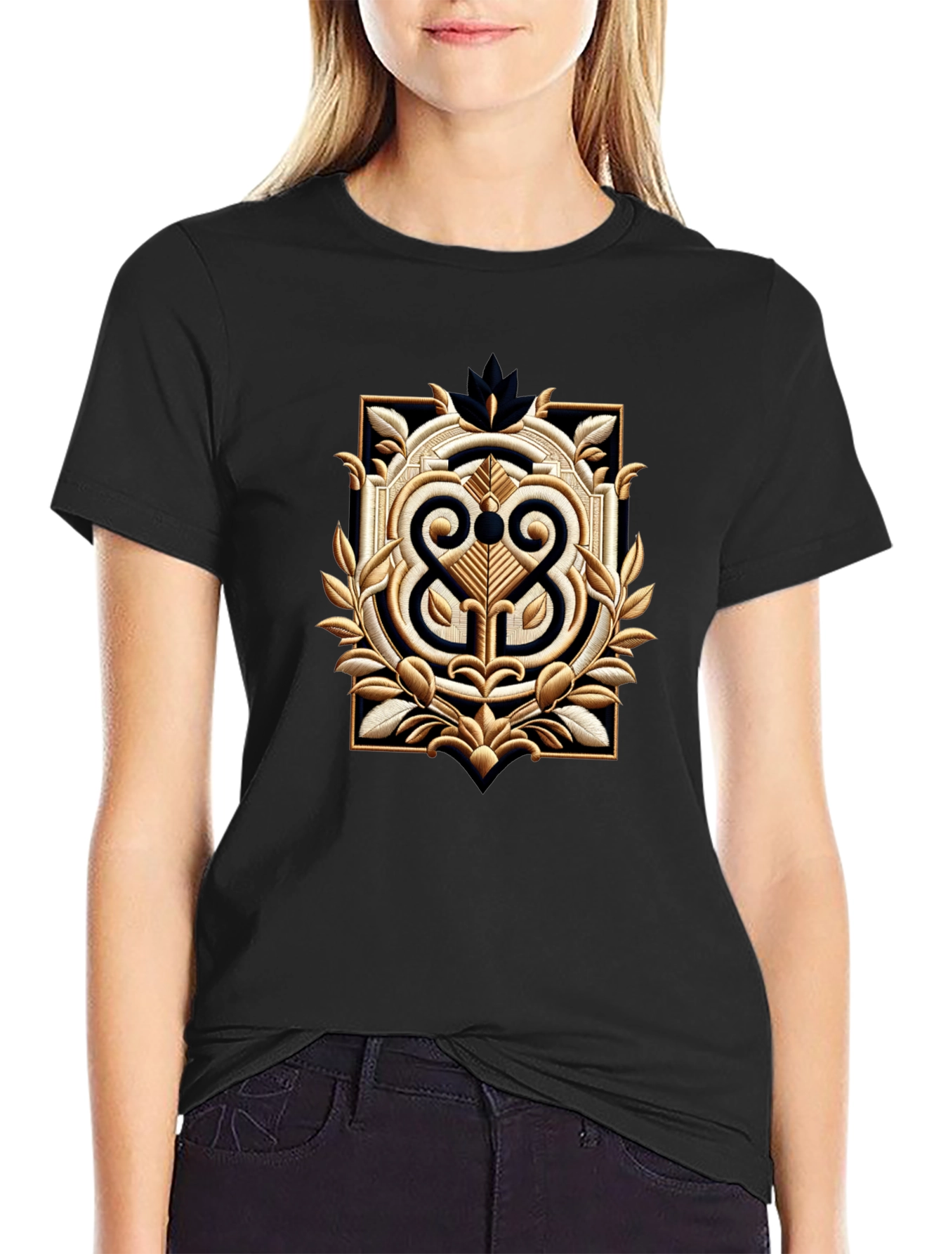 Ornamental Black T-Shirt