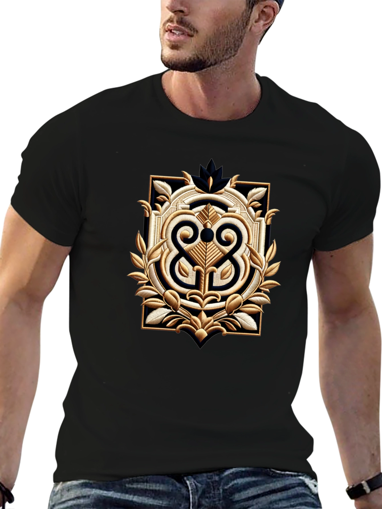 Ornamental Black T-Shirt