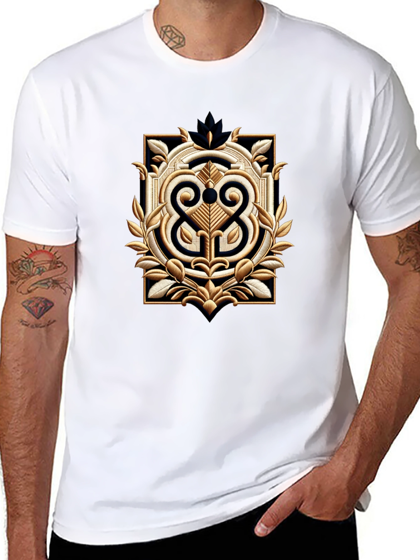 Ornamental Black T-Shirt