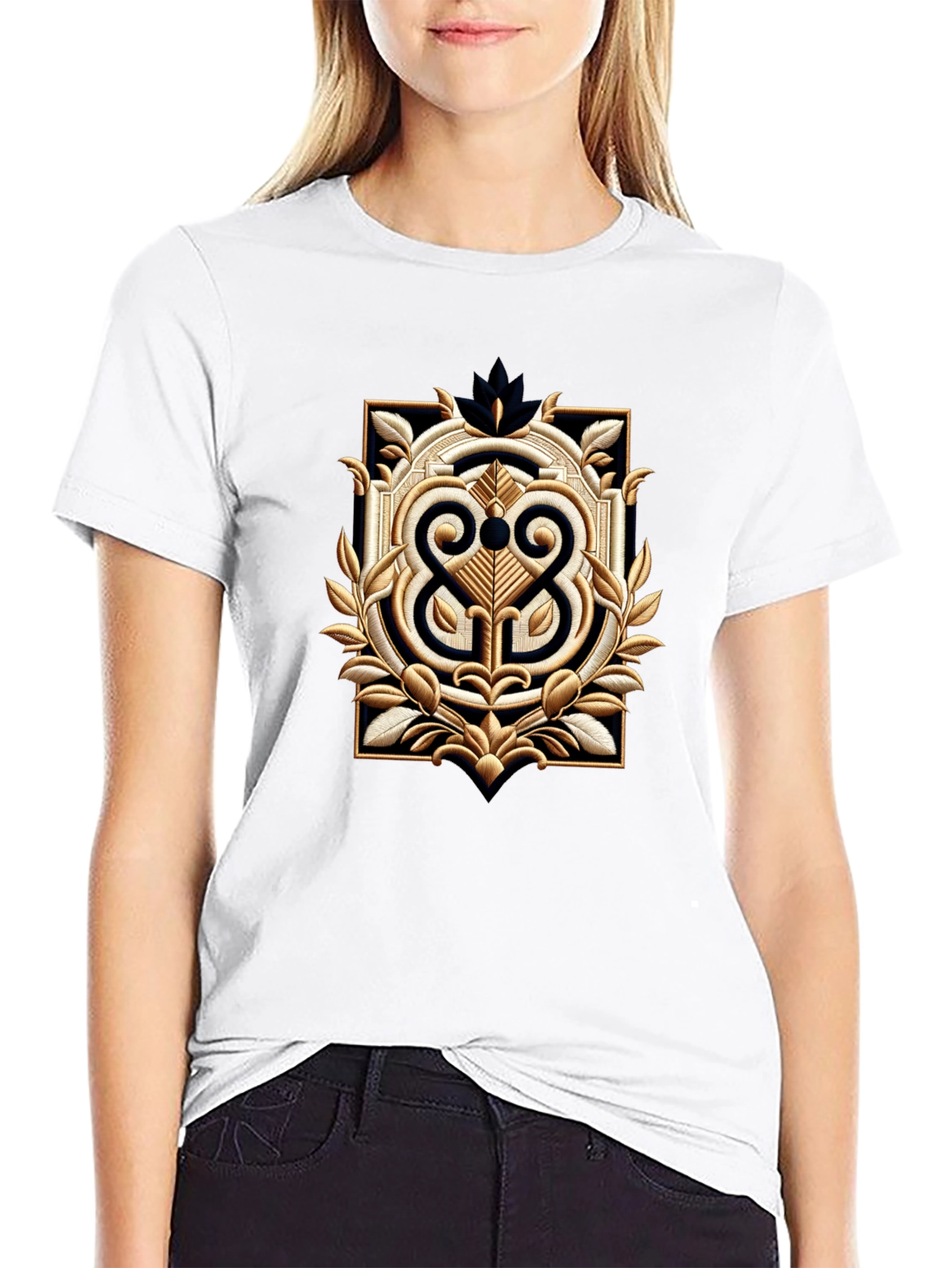 Ornamental Black T-Shirt