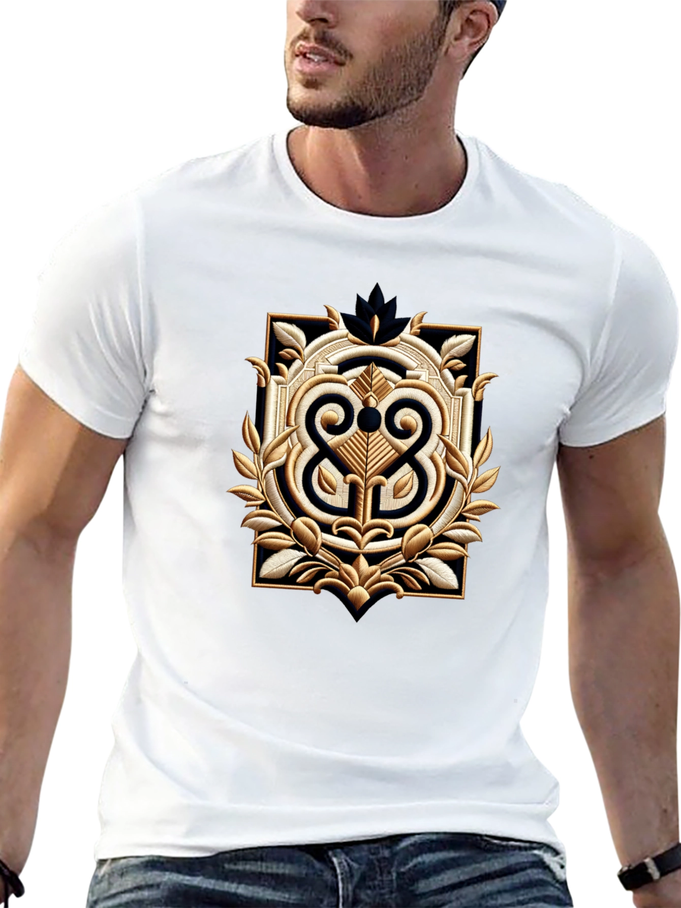 Ornamental Black T-Shirt
