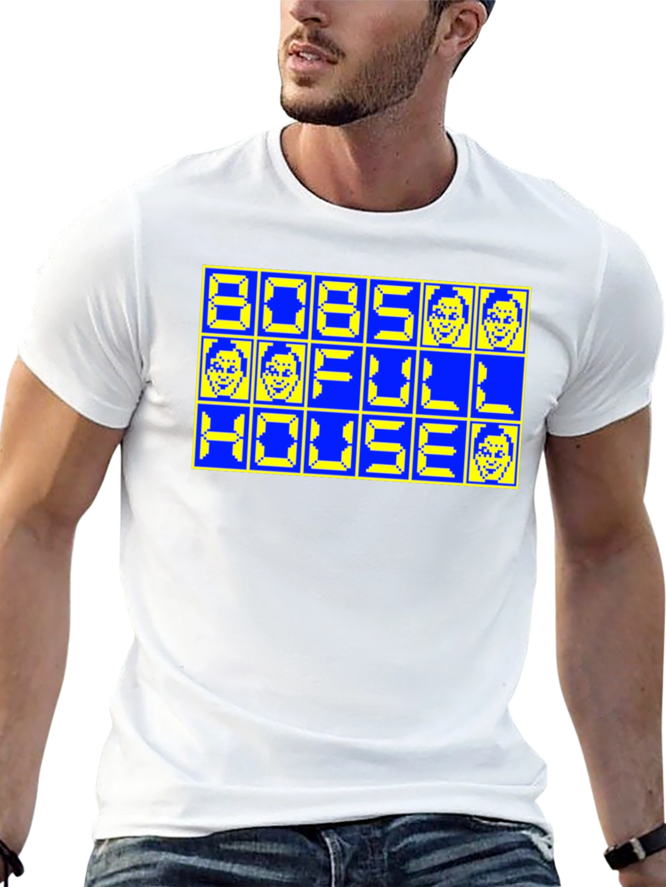 Retro 8-Bit Bobs Full House T-Shirt