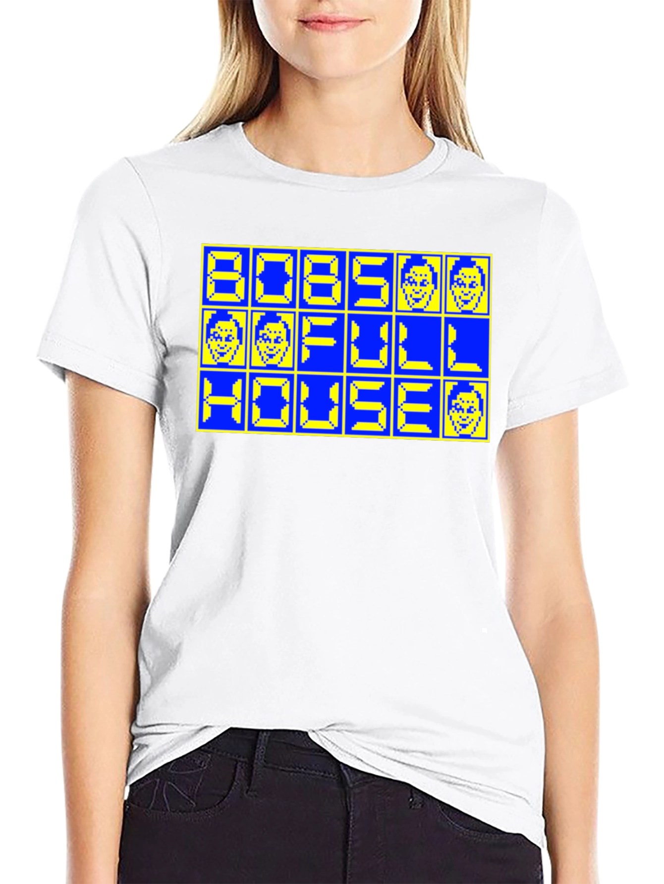 Retro 8-Bit Bobs Full House T-Shirt