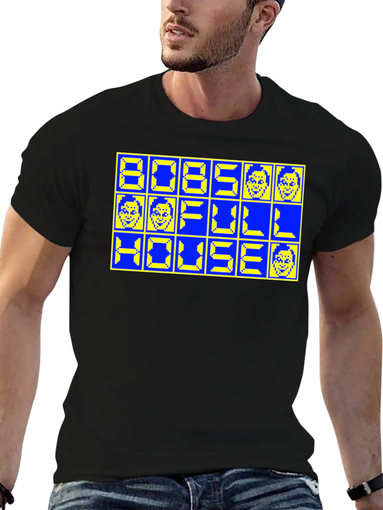 Retro 8-Bit Bobs Full House T-Shirt