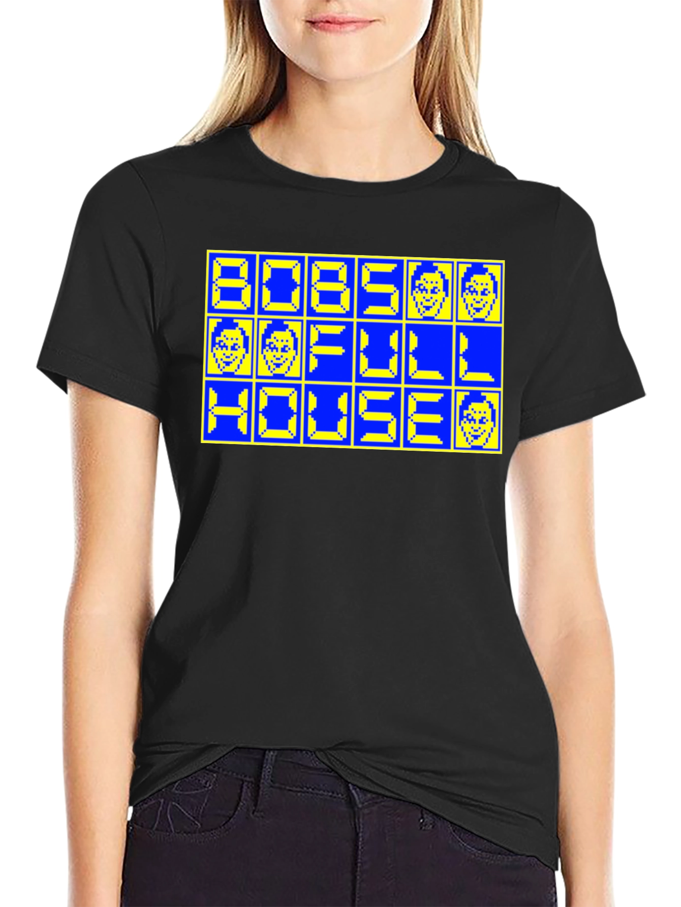 Retro 8-Bit Bobs Full House T-Shirt