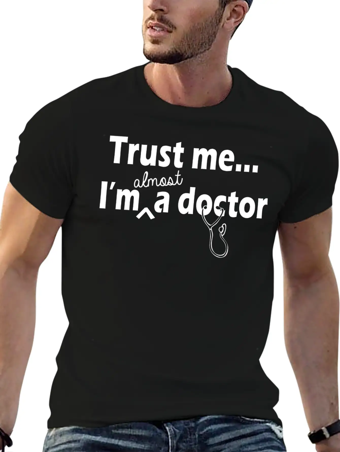 Doctor - Trust Me I'm Almost A Doctor Unisex Casual T-Shirt – Clean Design For Daily Comfort
