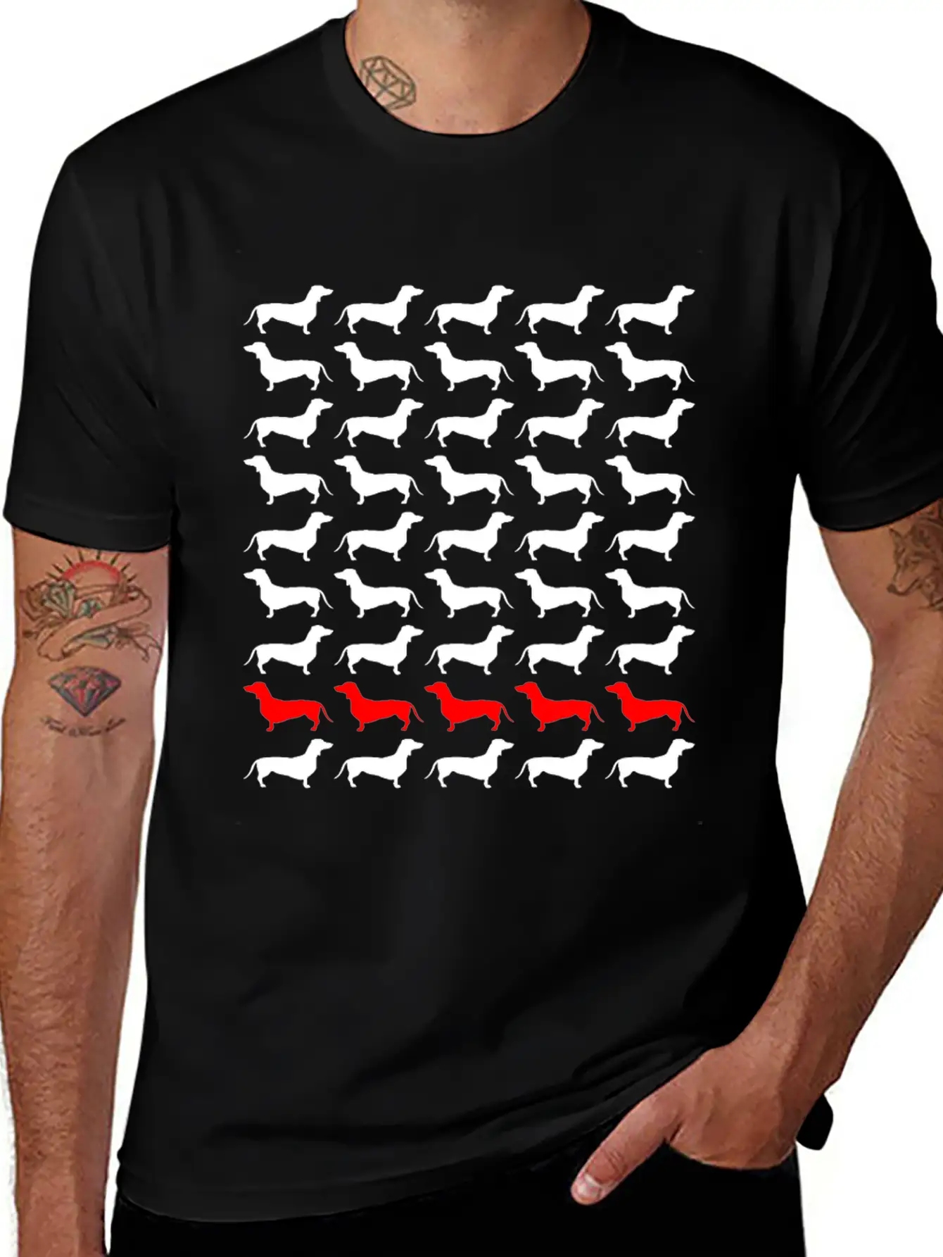 Dog Dachshund Unisex Casual T-Shirt – Clean Design For Daily Comfort
