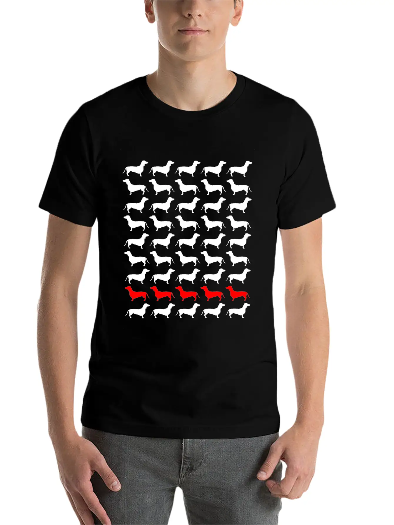 Dog Dachshund Unisex Casual T-Shirt – Clean Design For Daily Comfort