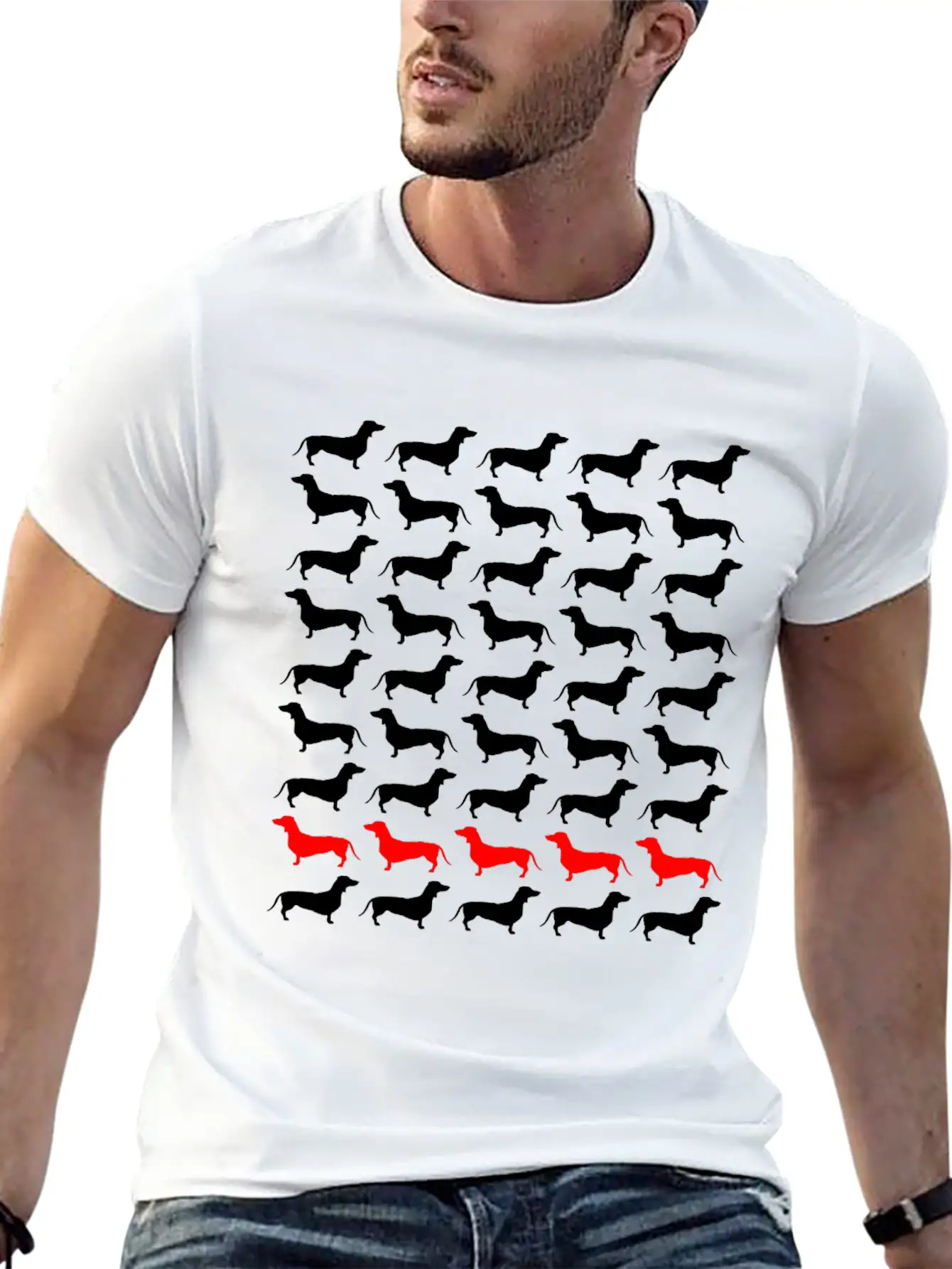 Dog Dachshund Unisex Casual T-Shirt – Clean Design For Daily Comfort