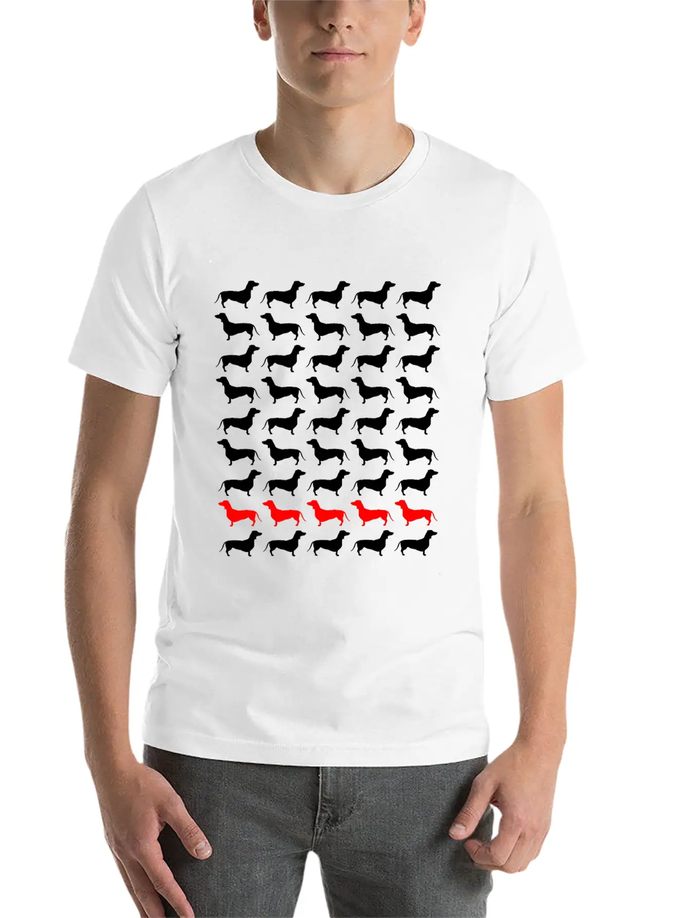Dog Dachshund Unisex Casual T-Shirt – Clean Design For Daily Comfort