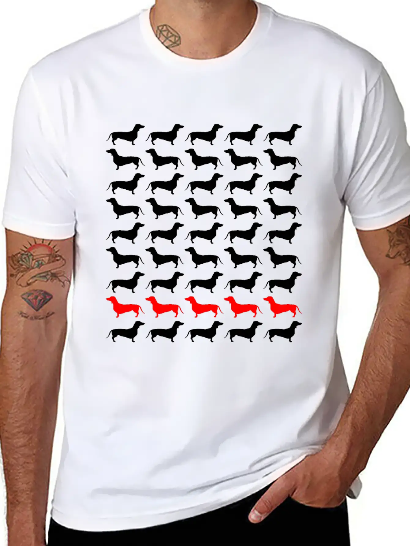 Dog Dachshund Unisex Casual T-Shirt – Clean Design For Daily Comfort