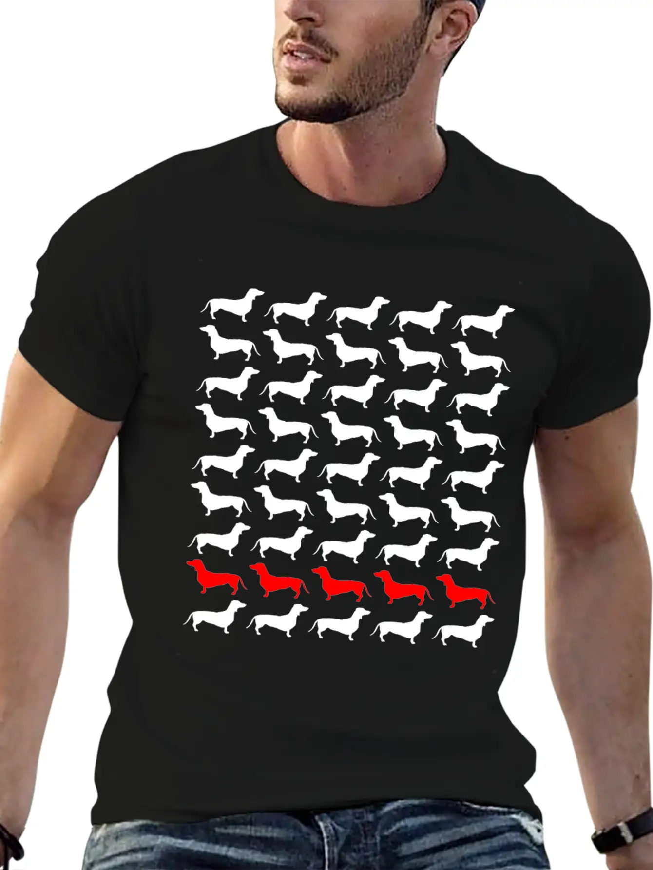 Dog Dachshund Unisex Casual T-Shirt – Clean Design For Daily Comfort