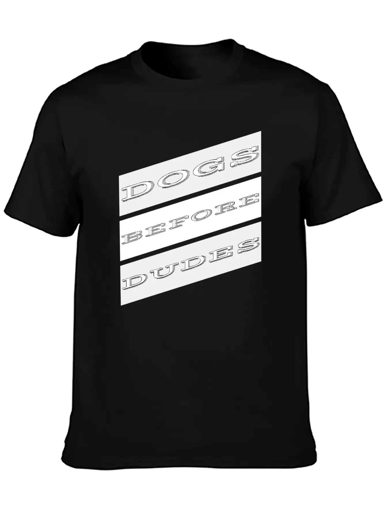 Dog - Dogs Before Dudes Unisex Casual T-Shirt – Clean Design For Daily Comfort