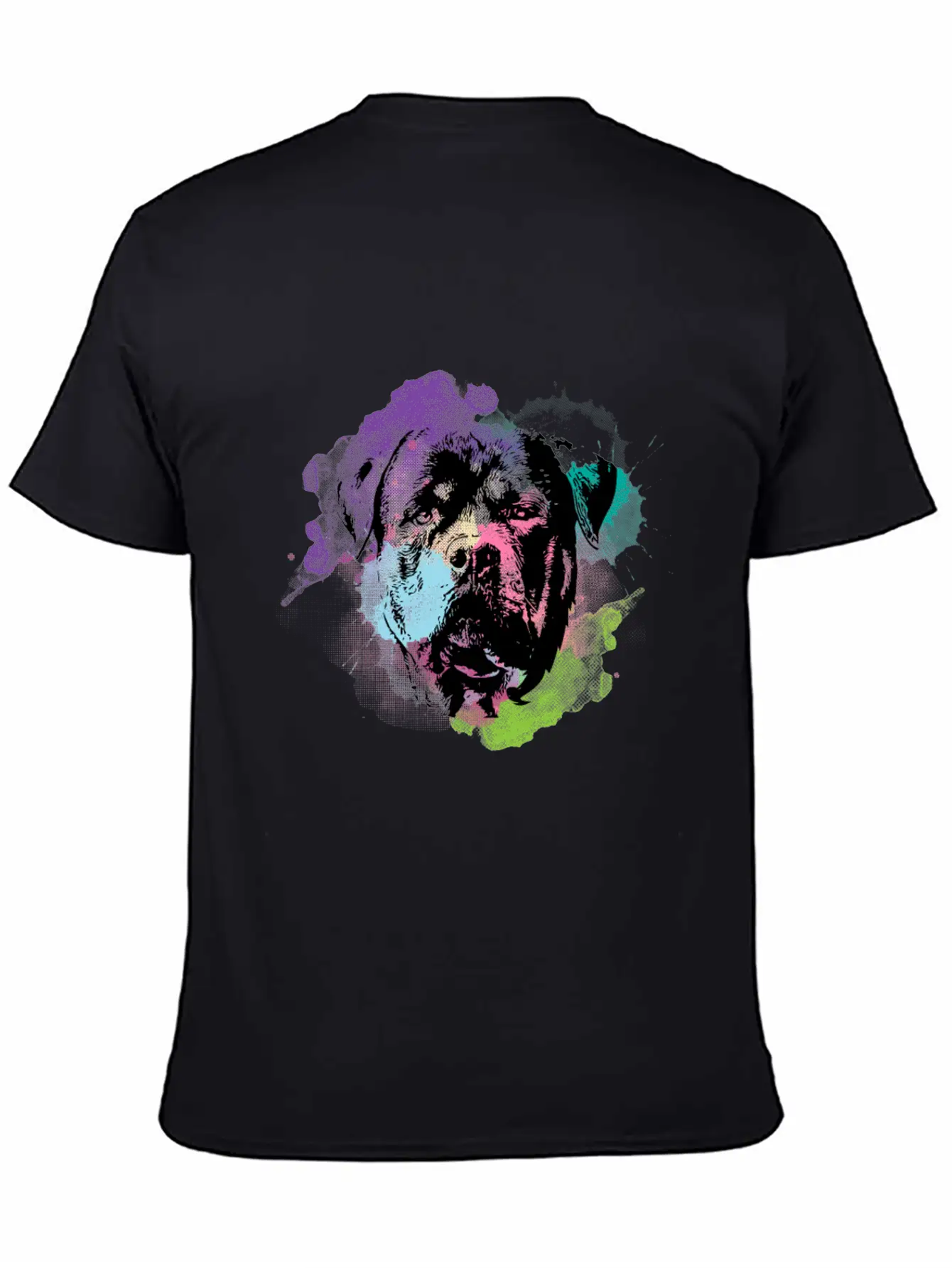 Dog Lover I Splash Art Rottweiler Unisex Casual T-Shirt – Clean Design For Daily Comfort