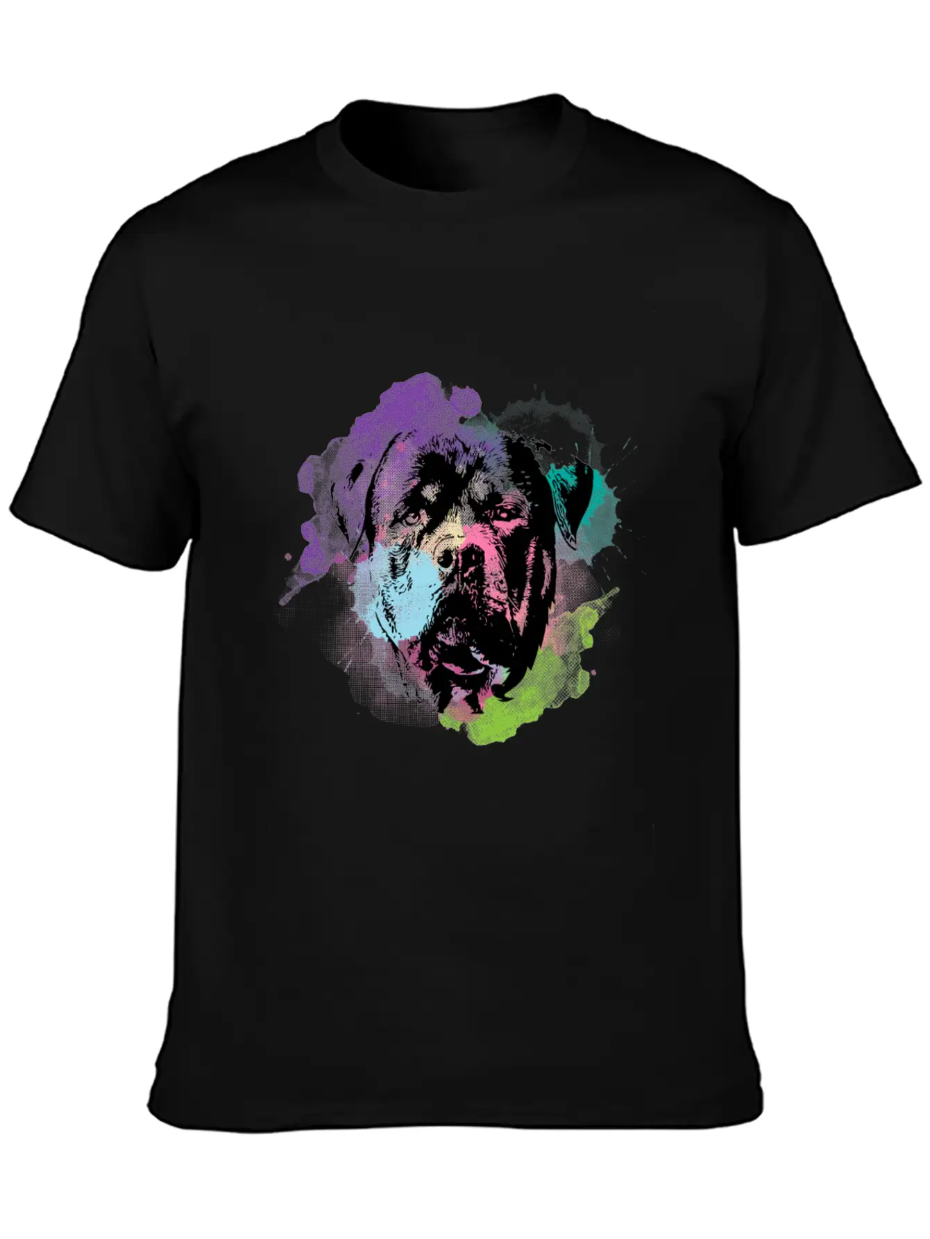 Dog Lover I Splash Art Rottweiler Unisex Casual T-Shirt – Clean Design For Daily Comfort