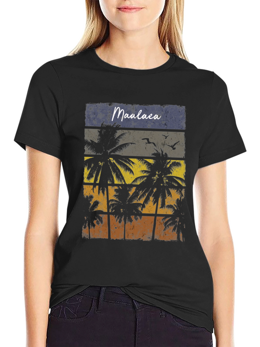 Maalaea Retro Palm Tree Graphic Tee