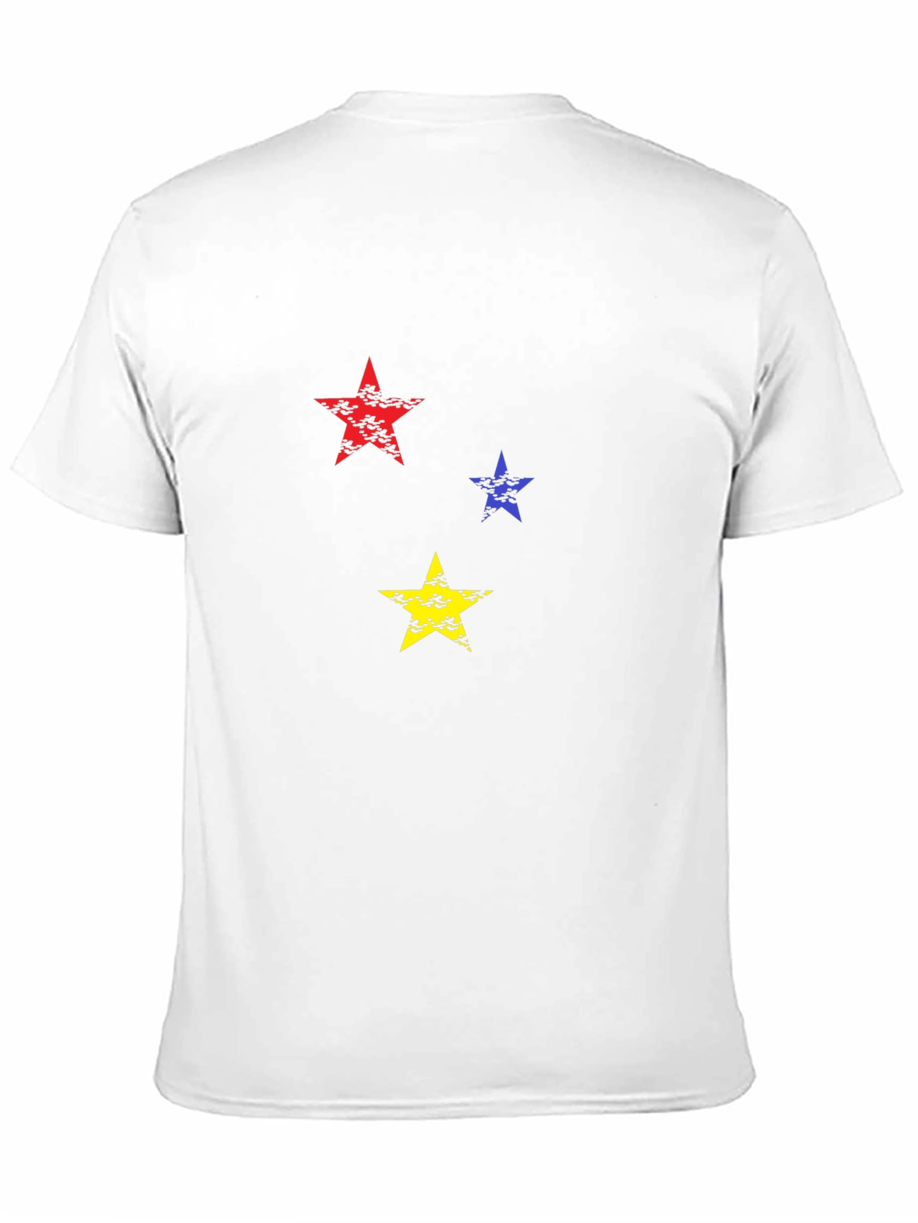 Mens Black T-Shirt with Star Graphic