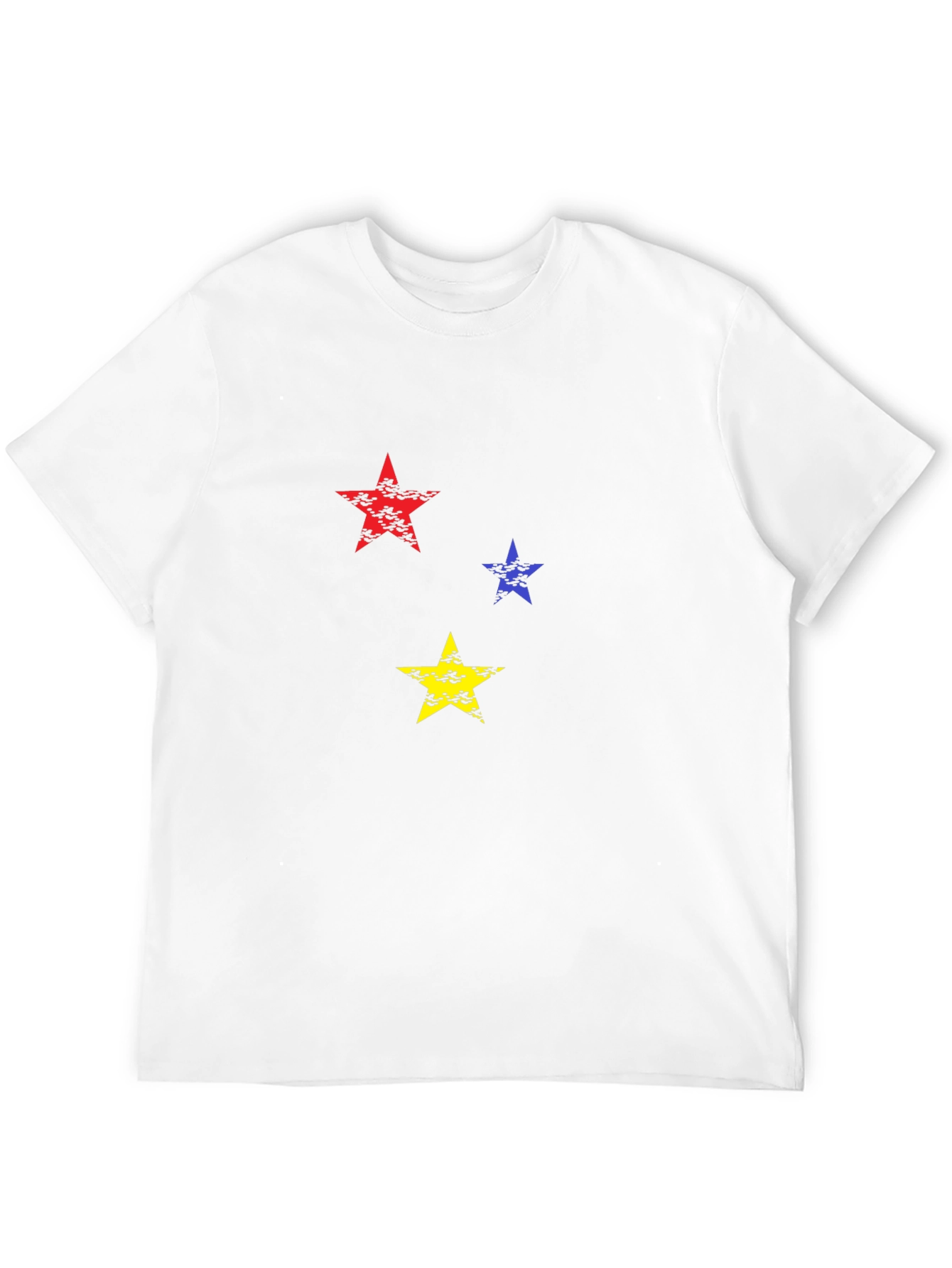 Mens Black T-Shirt with Star Graphic