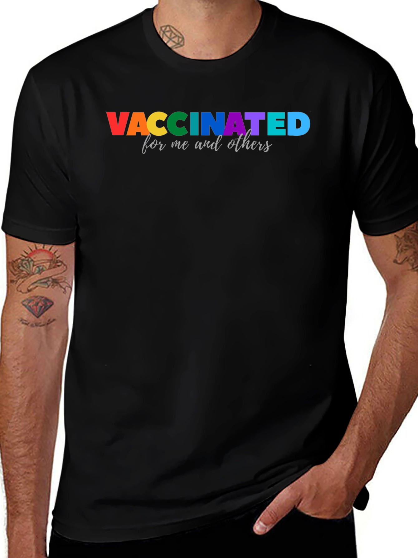 Vaccinated Pride T-Shirt - For Me and Others