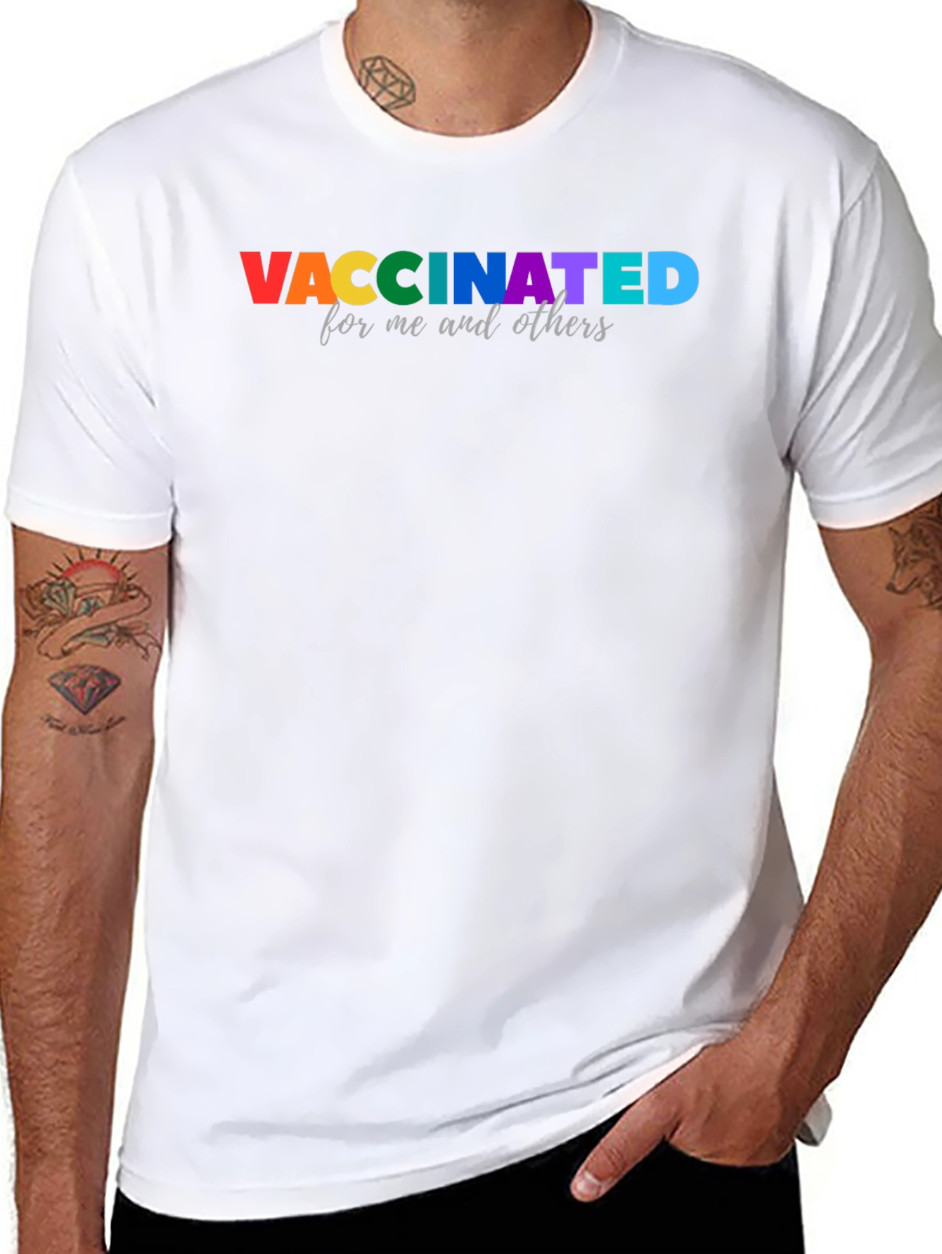 Vaccinated Pride T-Shirt - For Me and Others