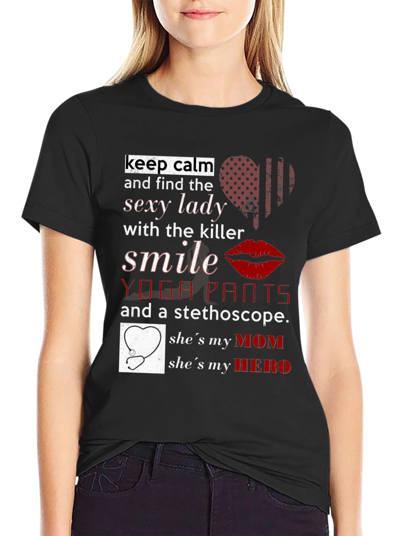 Sexy Lady Mom Hero T-Shirt