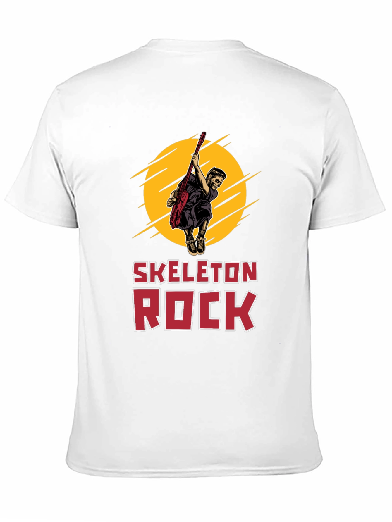 Skeleton Rock Graphic Tee - Black T-Shirt