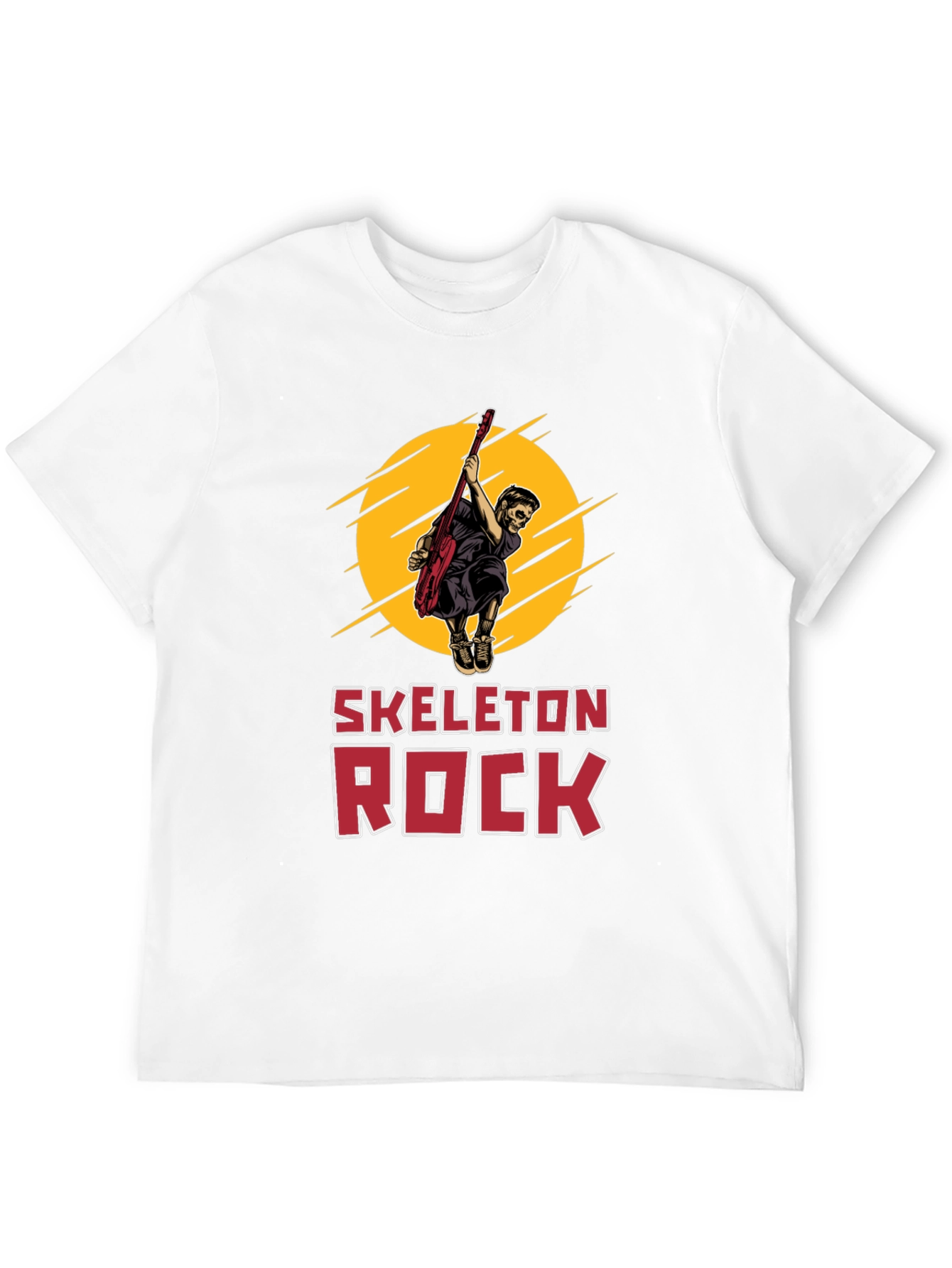 Skeleton Rock Graphic Tee - Black T-Shirt