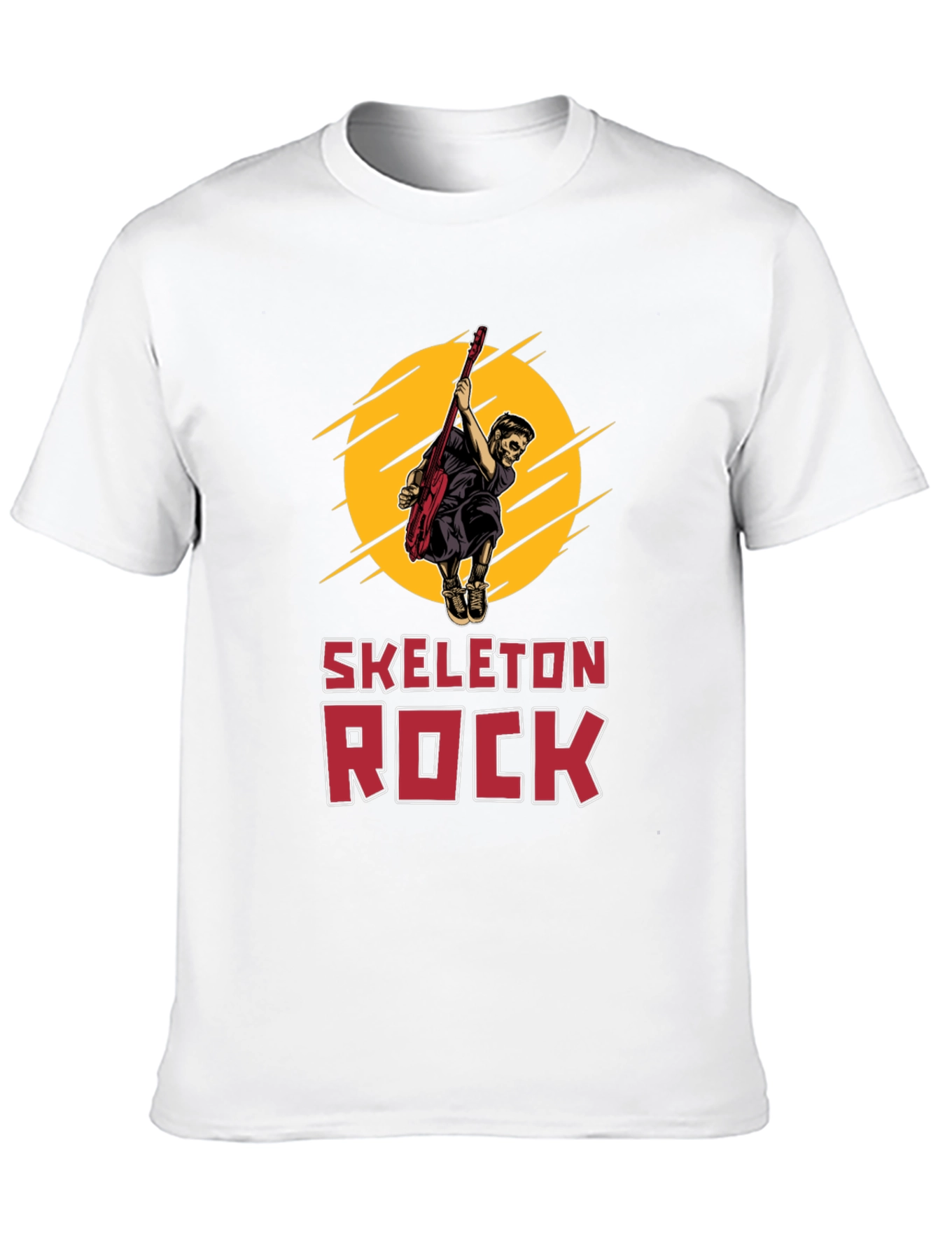 Skeleton Rock Graphic Tee - Black T-Shirt