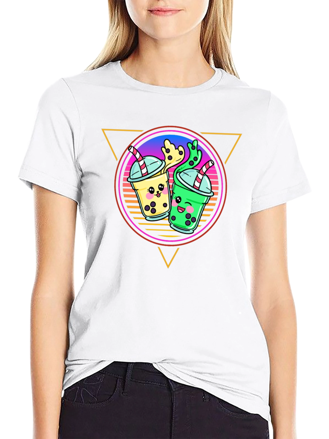 Bubble Tea Graphic Tee - Kawaii Boba Drink Shirt