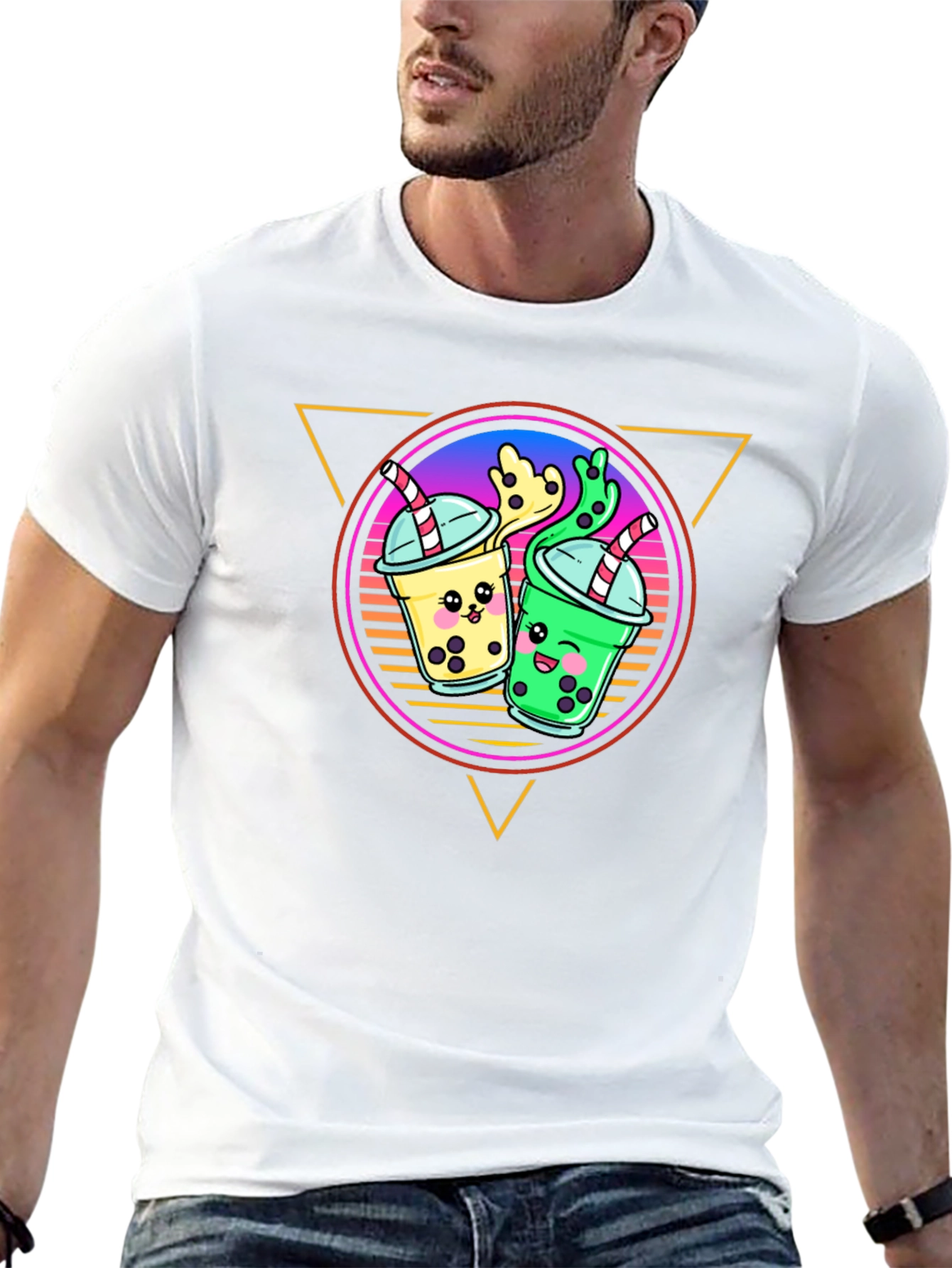 Bubble Tea Graphic Tee - Kawaii Boba Drink Shirt