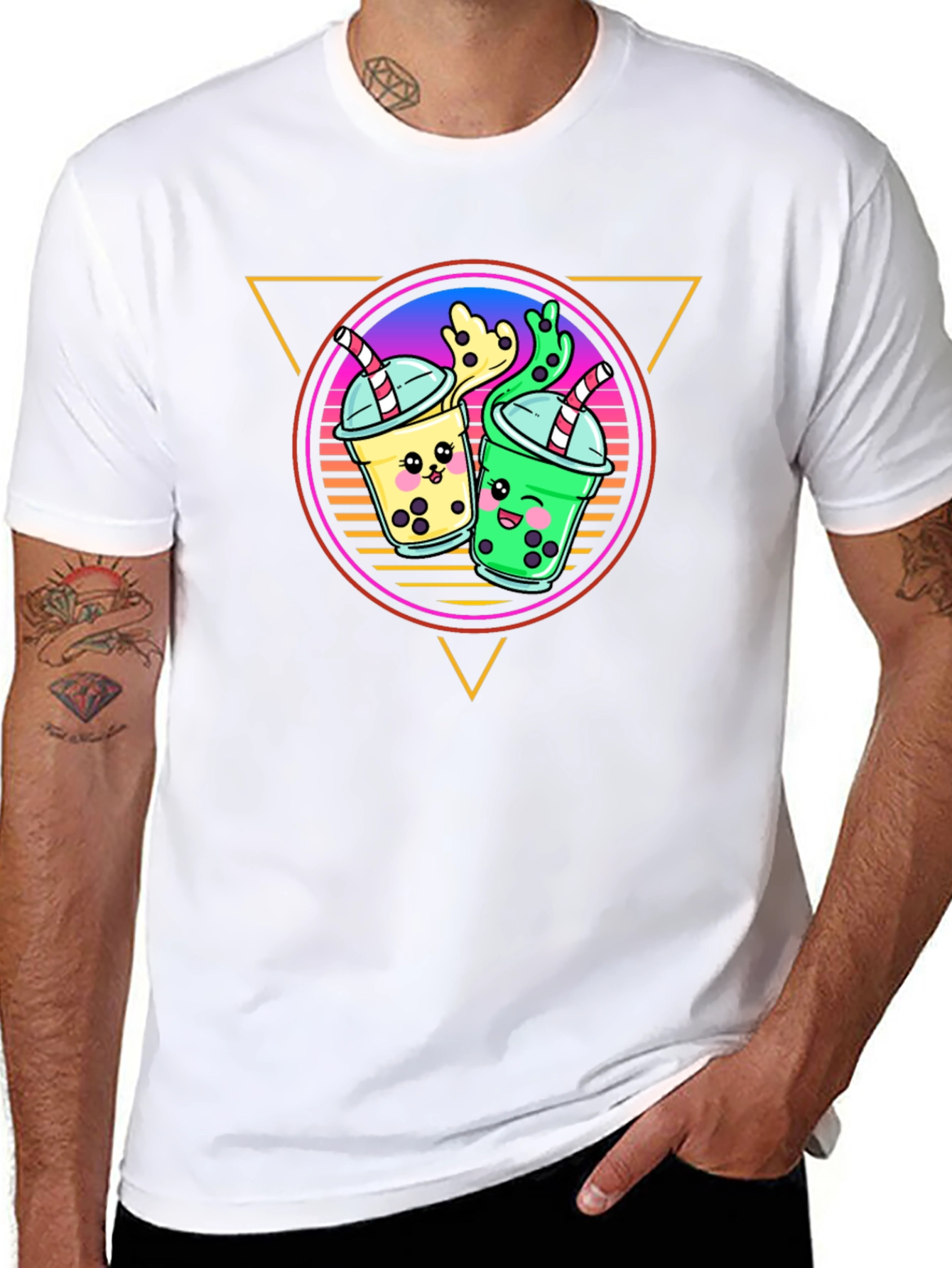 Bubble Tea Graphic Tee - Kawaii Boba Drink Shirt