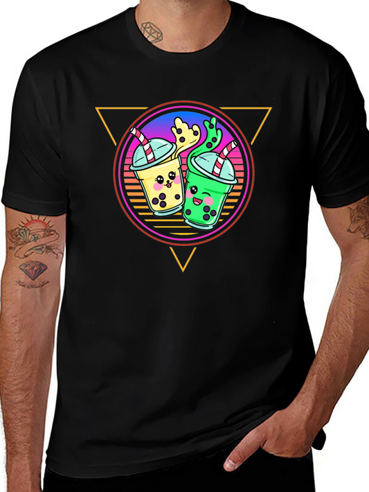Bubble Tea Graphic Tee - Kawaii Boba Drink Shirt
