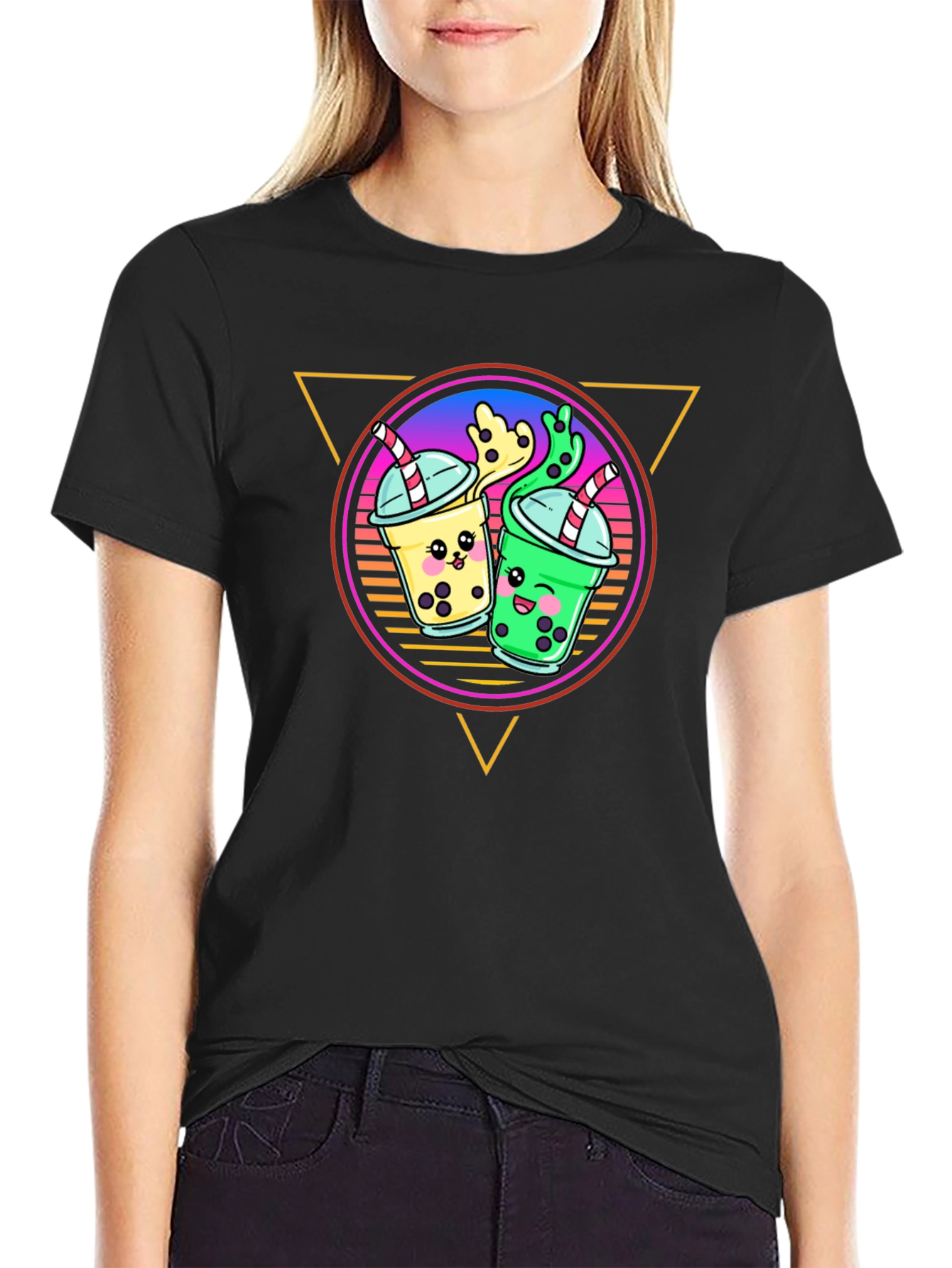 Bubble Tea Graphic Tee - Kawaii Boba Drink Shirt