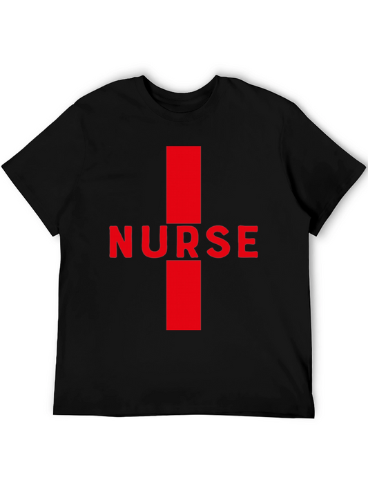 Nurse Red Cross Black T-Shirt