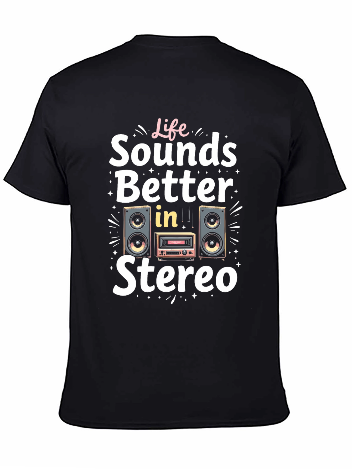 Life Sounds Better in Stereo Graphic Tee