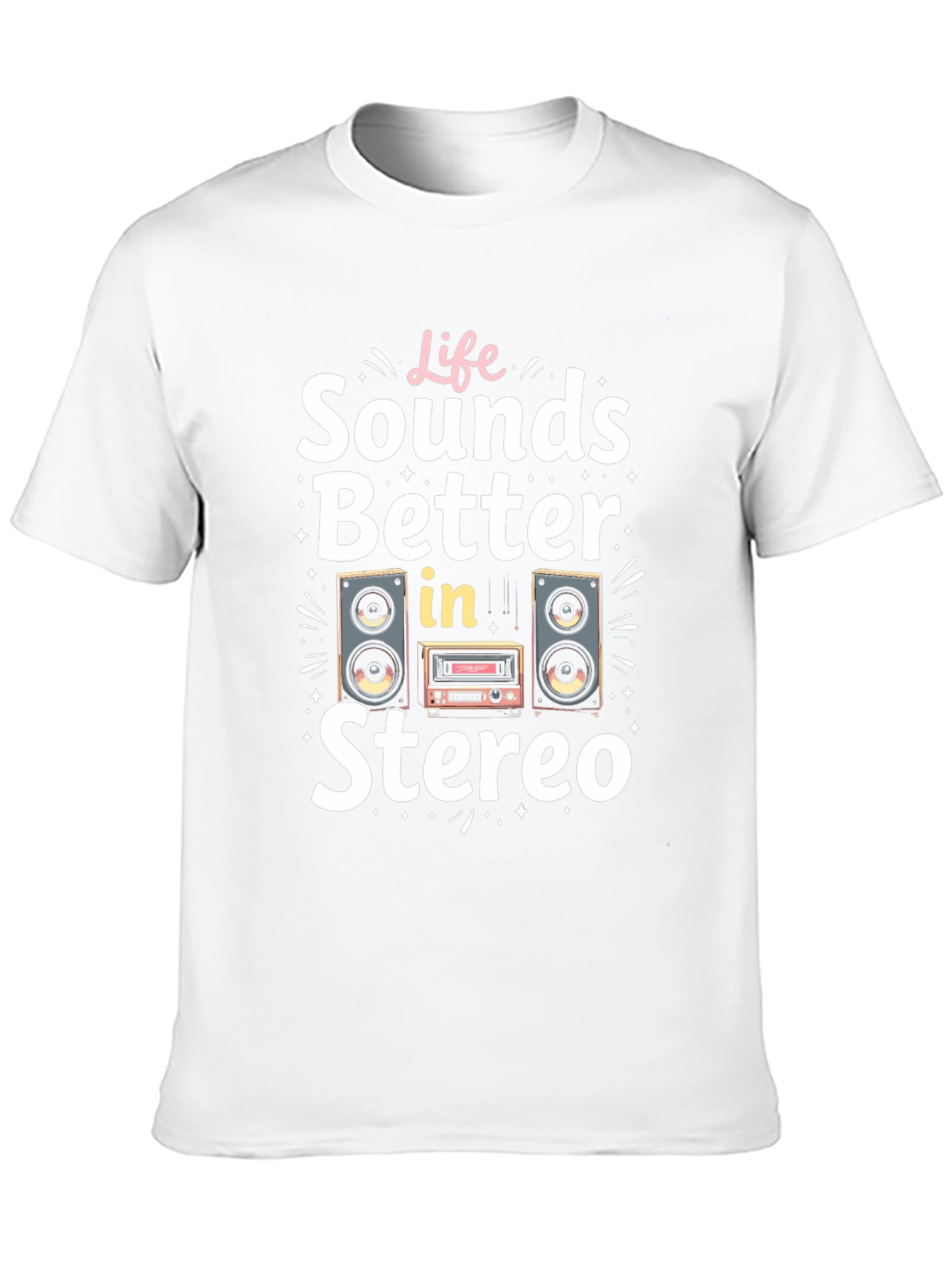 Life Sounds Better in Stereo Graphic Tee