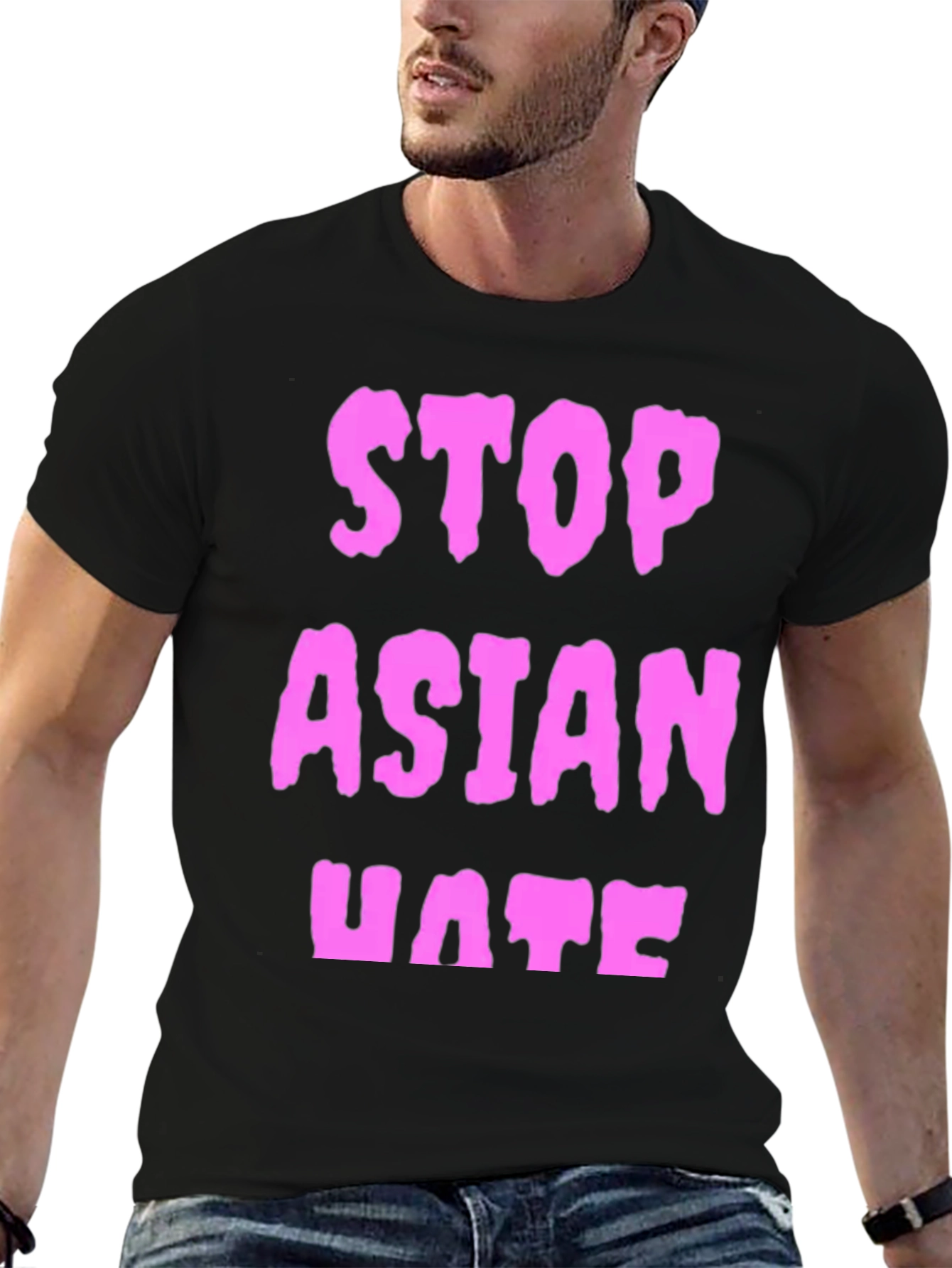 Stop Asian Hate Black Graphic Tee
